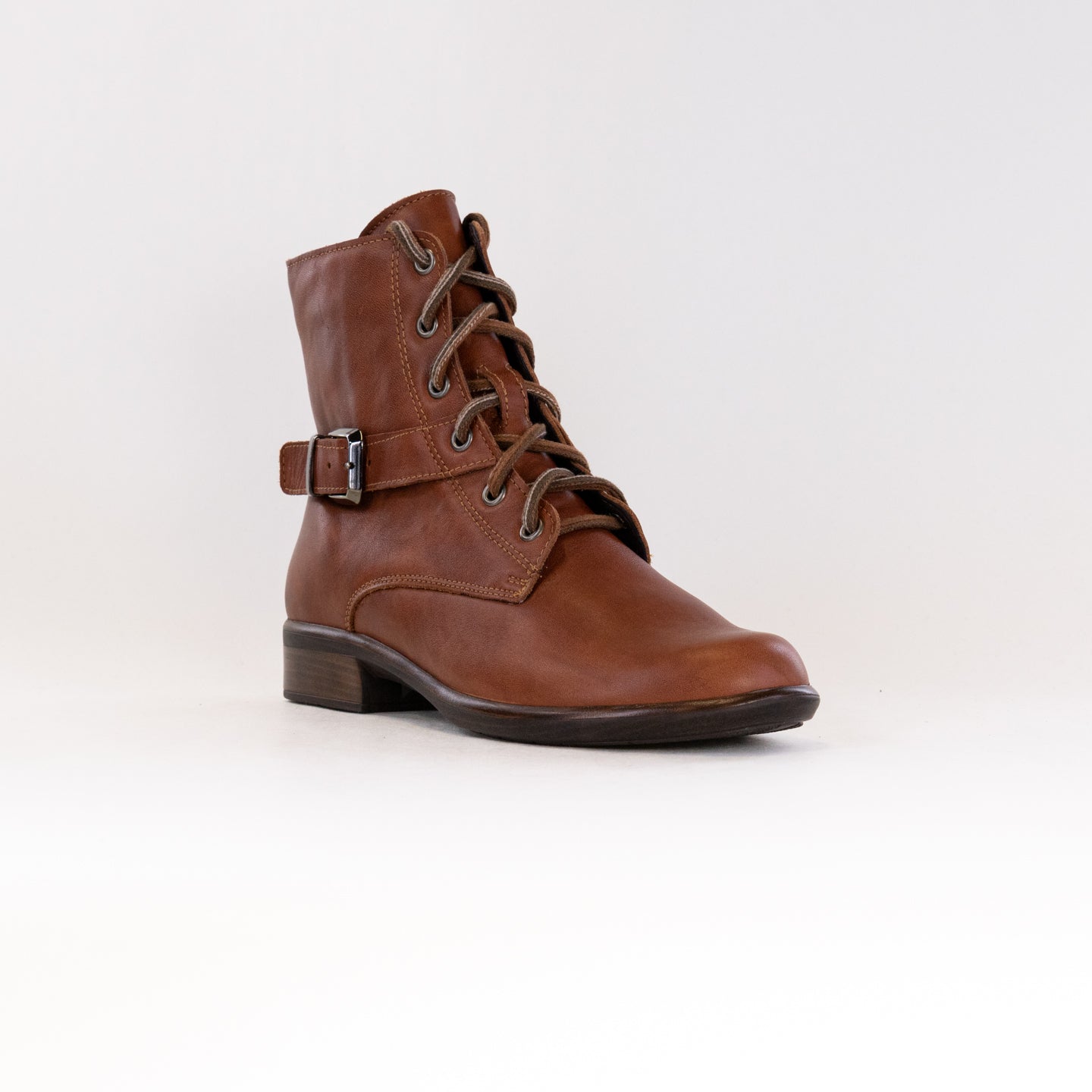 Naot Women's Alize Fashionable Boots in Brown Peanut Colored Leather