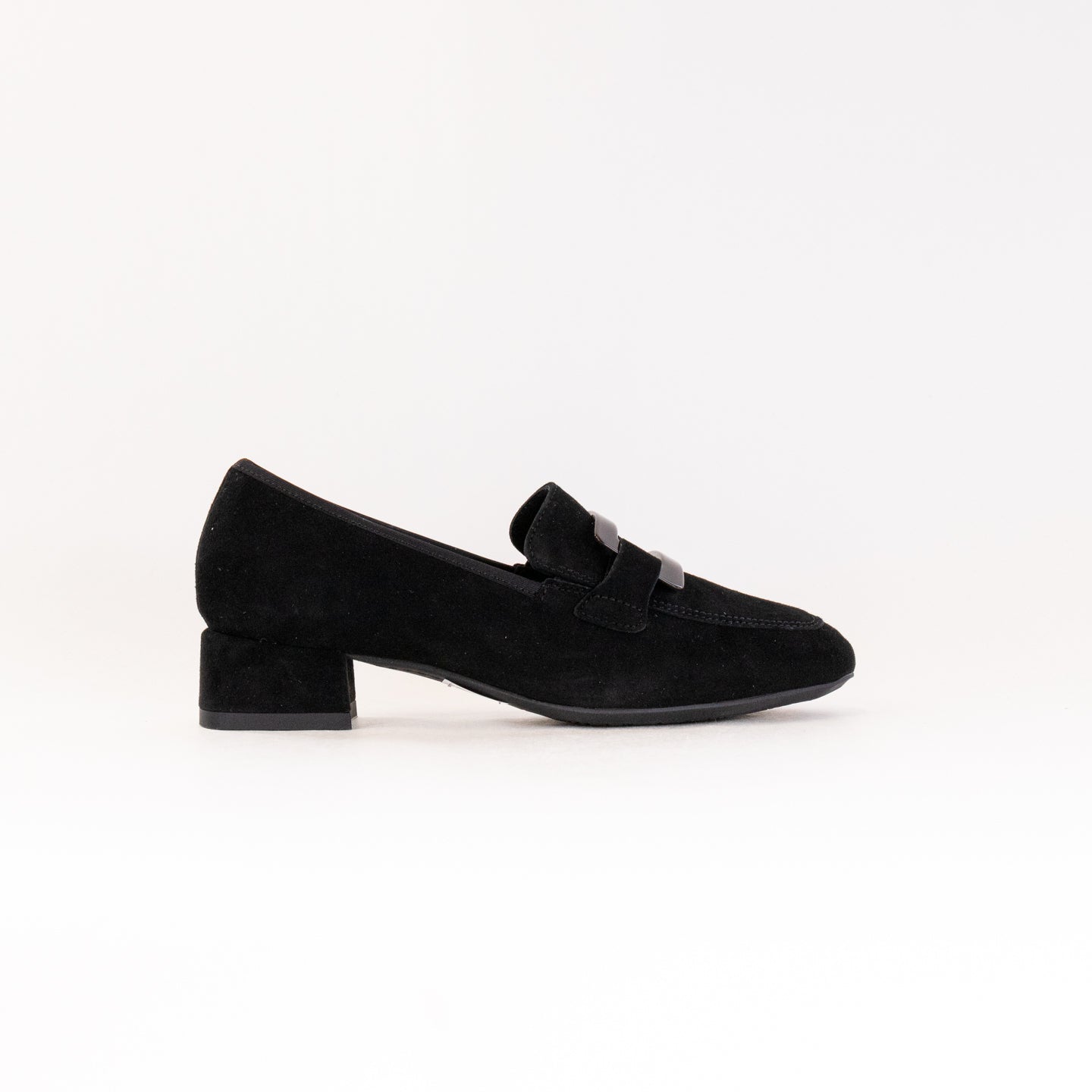 ARA Women's Glimmer Black Suede Loafer Pump - Stylish and Comfortable Footwear