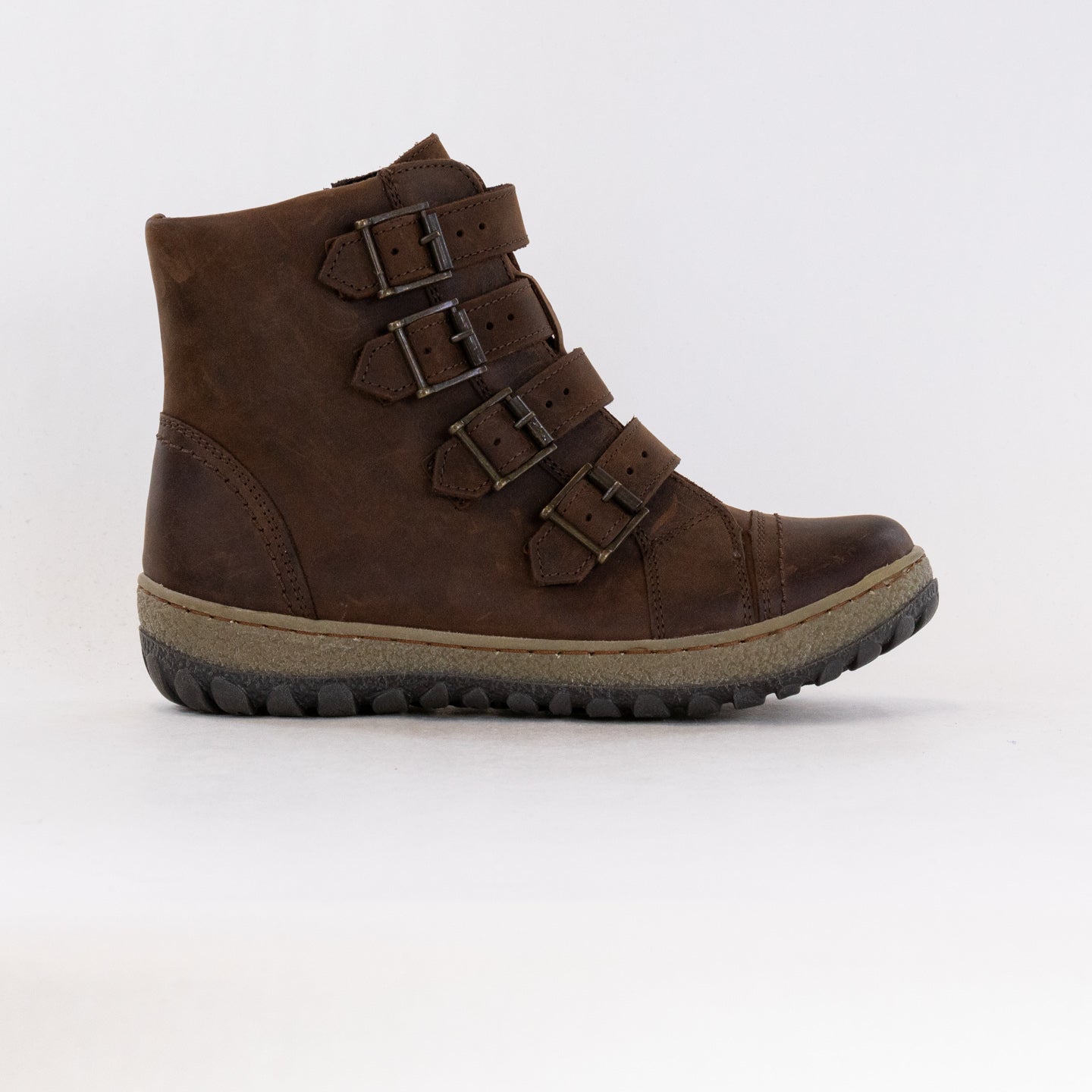 V-Italia Women's Stylish Kiki Brown Leather Boots for Fashion Enthusiasts