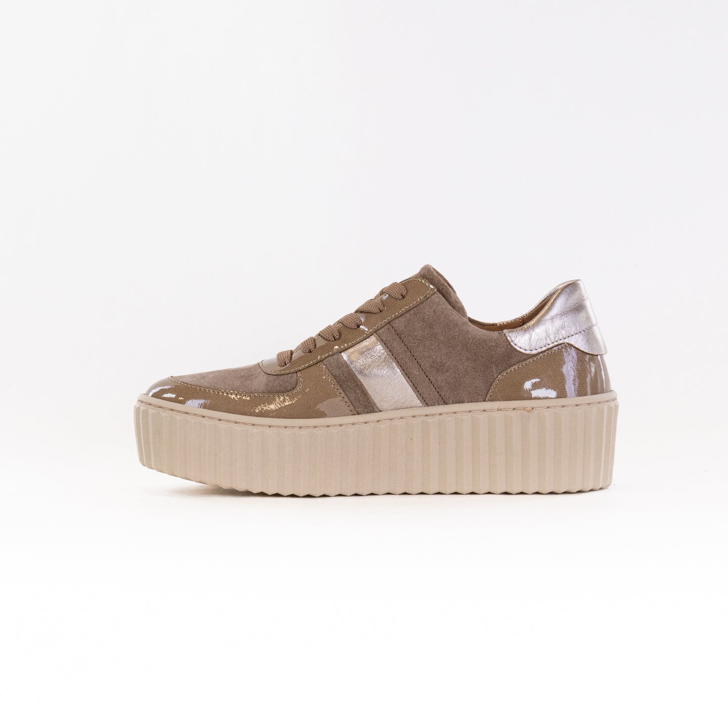 Gabor Women's Taupe Combination 53.203.14 Casual Sneakers
