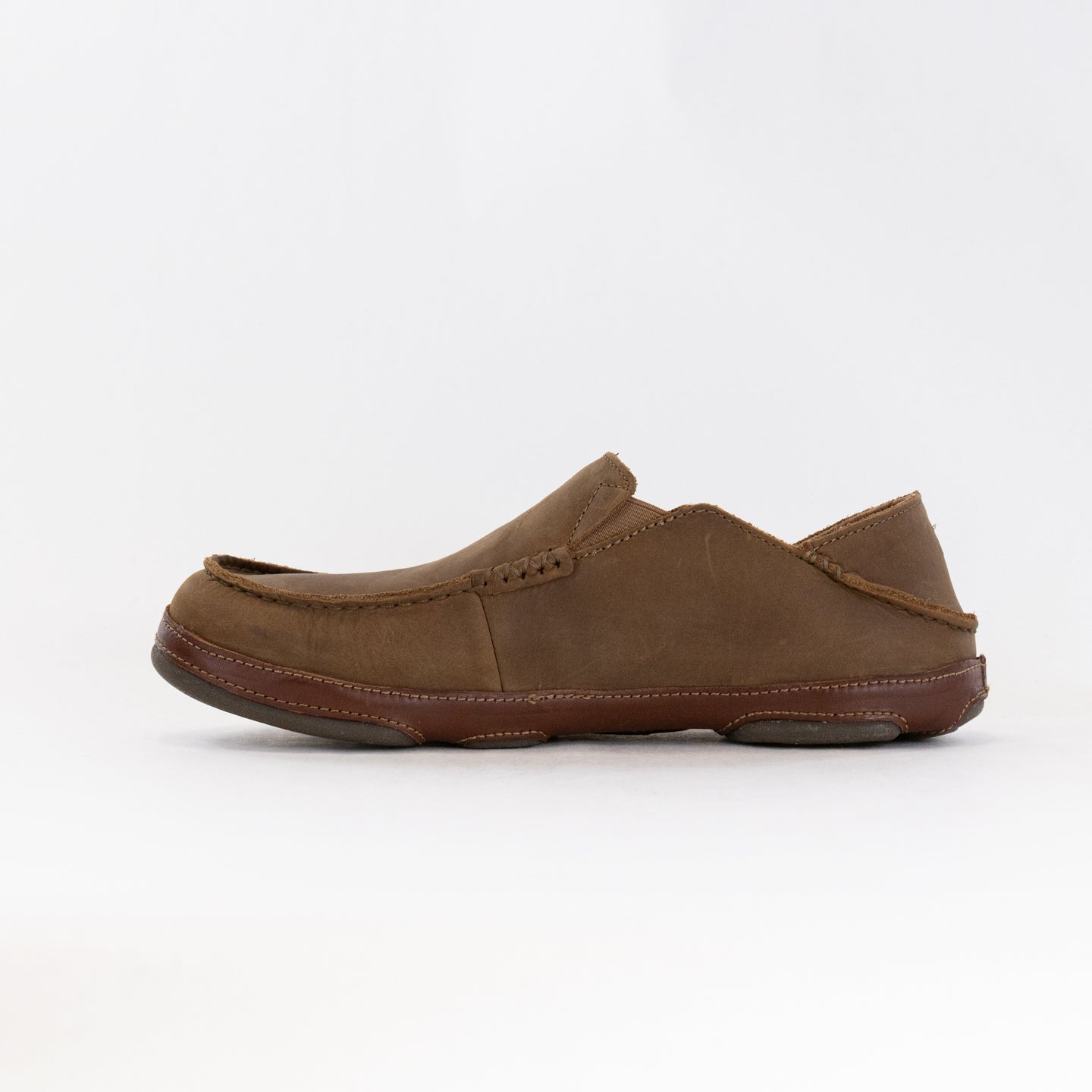 Olukai Men's Moloa Leather Shoes in Ray/Toffee Color Scheme