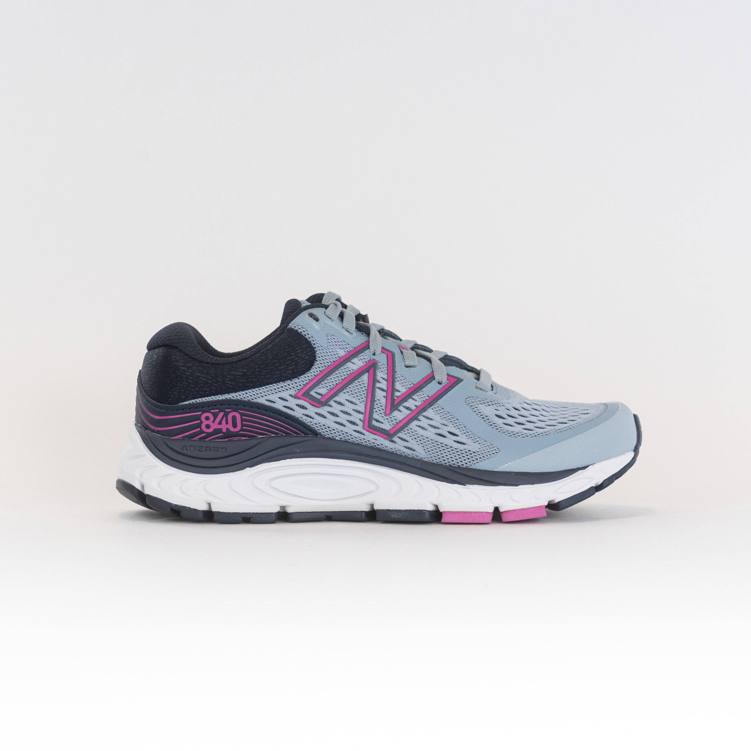 Women's New Balance 840V5 Running Shoes - Stylish Grey/Magenta