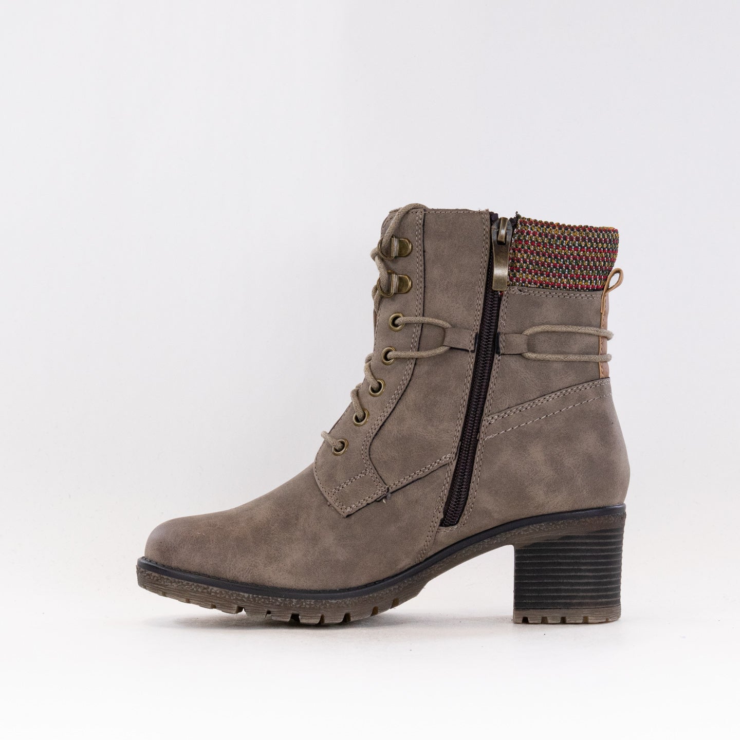 Spring Step Women's Hellewn Casual Mid Boots in Taupe Color