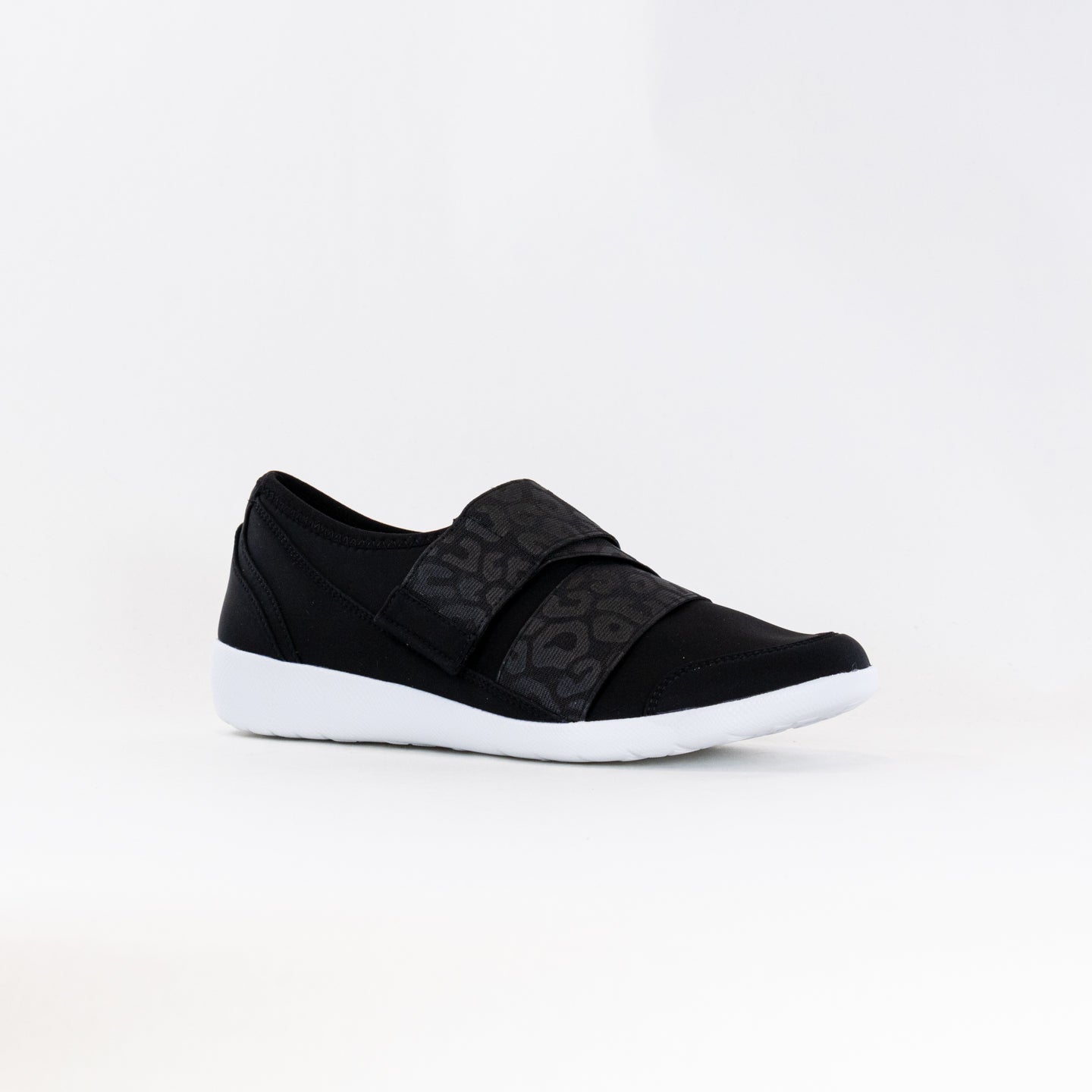 Ziera Women's Urban Black Leopard Patterned Comfortable Footwear