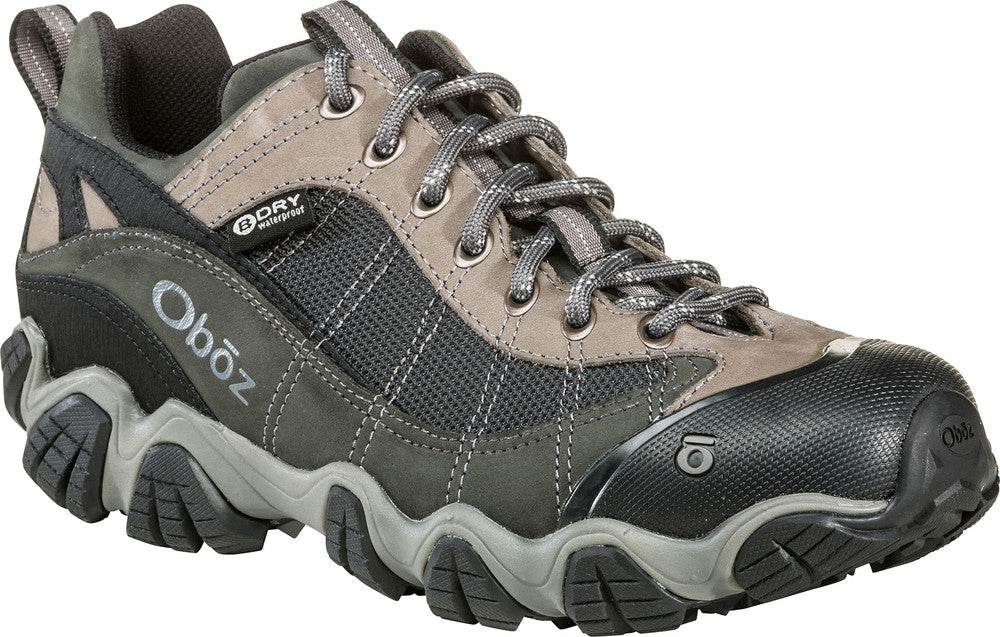 Men's Gray Oboz Firebrand II Low Waterproof Boots - Versatile & Protective