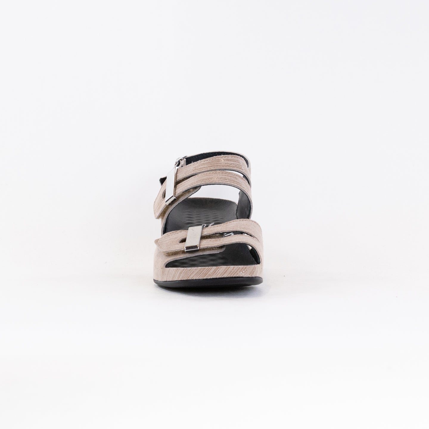 Women's Beige Metallic Vital Joy Comfort Sandals