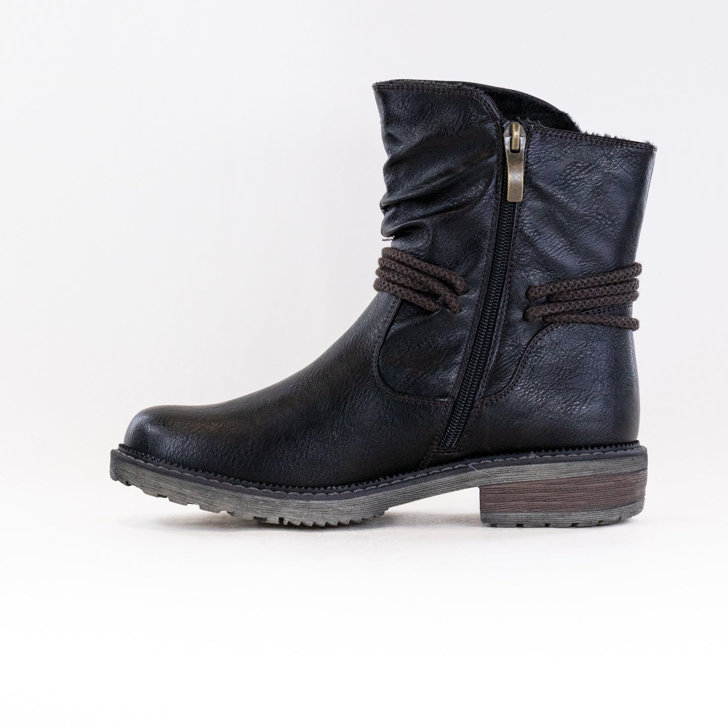 Spring Step Women's Black Fashionable Kathie Mid Boots