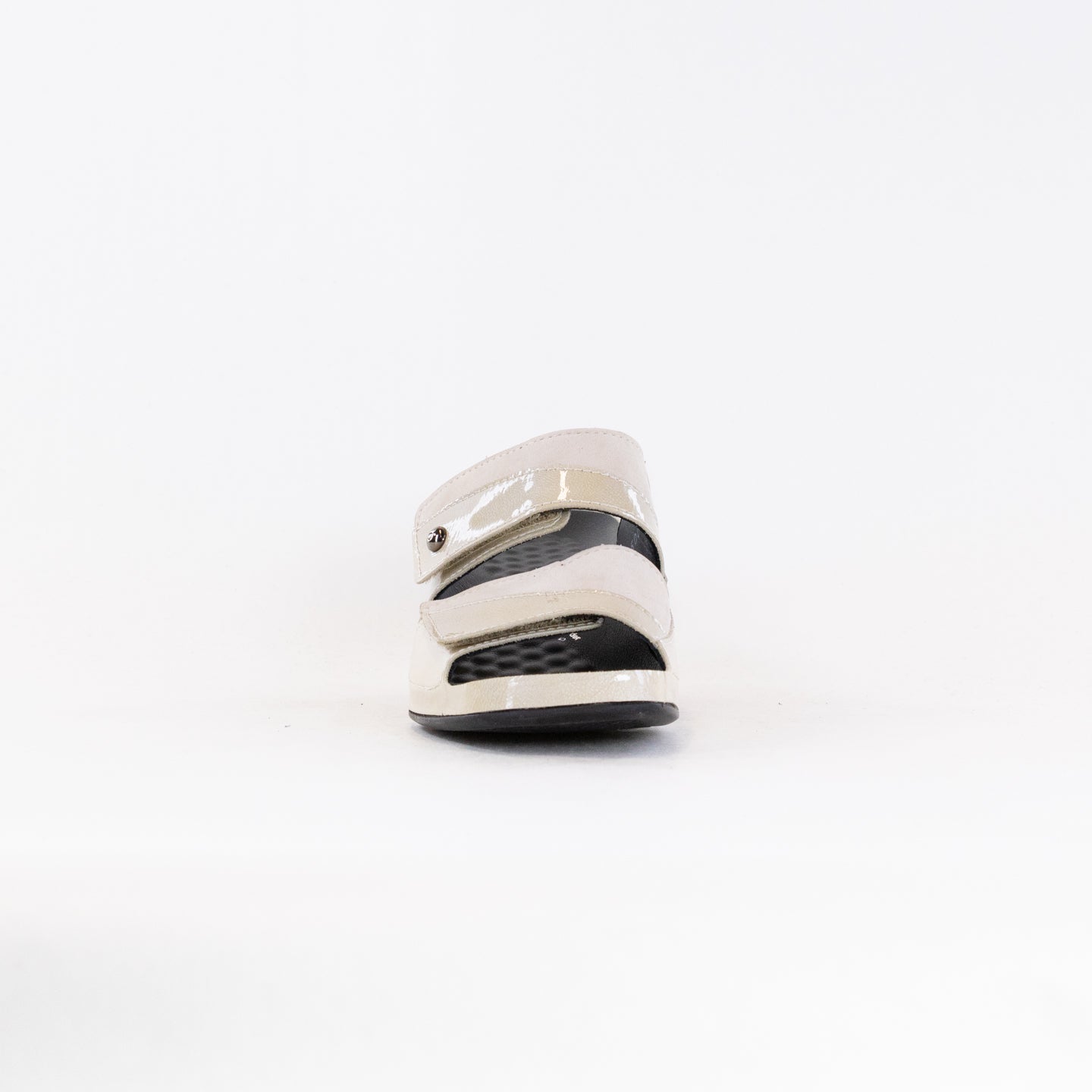 Women's Vital Joy Mule Sandals in Apache Cream Nubuck and Patent Leather Style