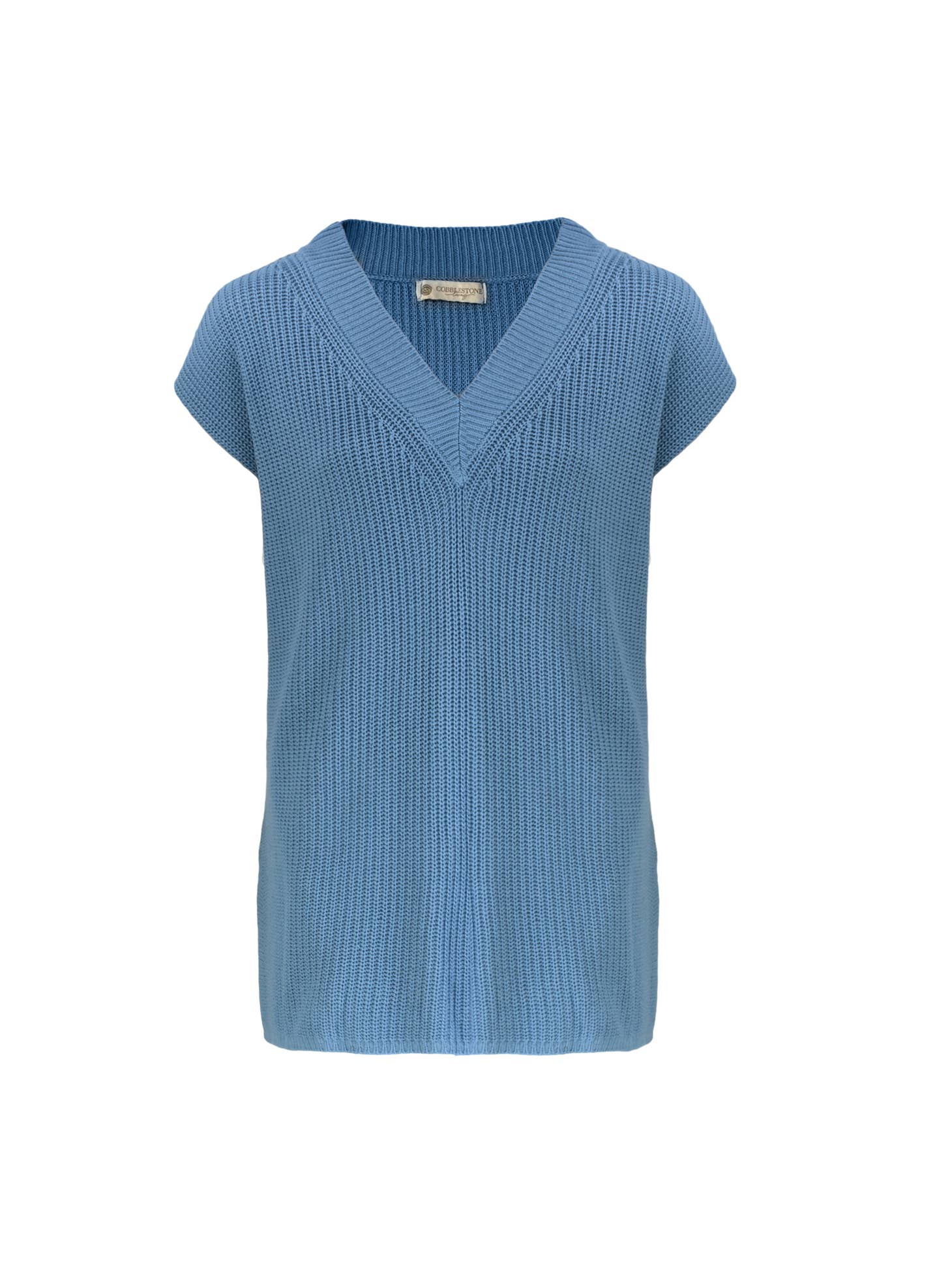 Gabbi Fashionable Knit Cap Sleeved Vest for All Seasons