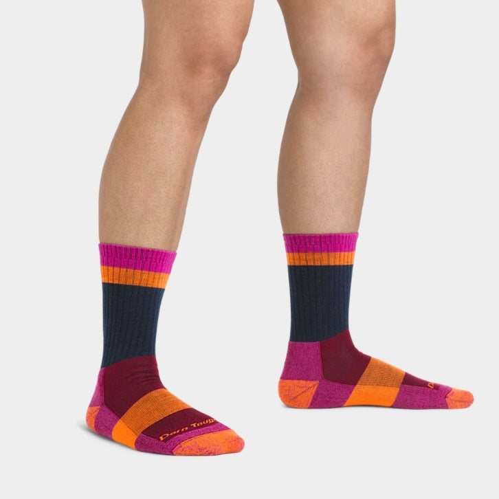 Darn Tough Women's Heady Betty Micro Crew Lightweight Colorful Hiking Socks - Clover
