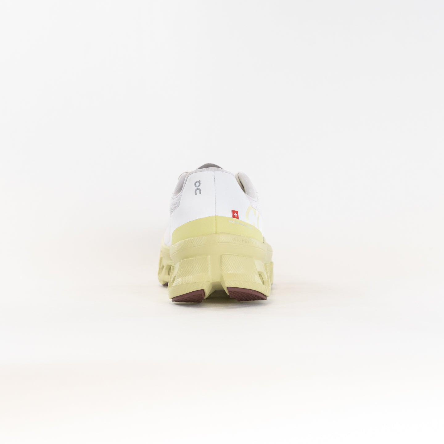 On Women's Cloudmonster Running Shoes - Frost/Acacia Color