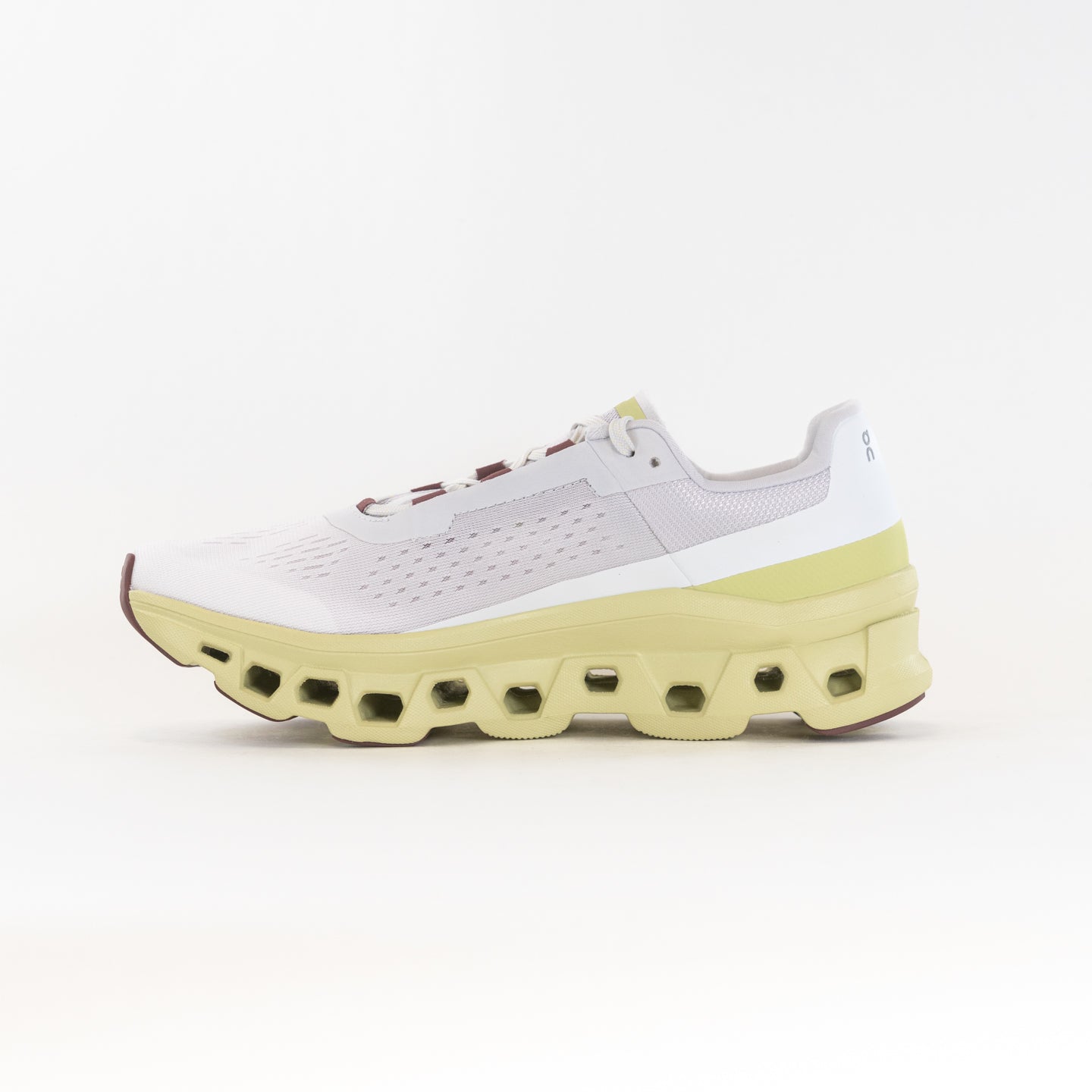 Men's On Cloudmonster Running Shoes - Frost/Acacia Color