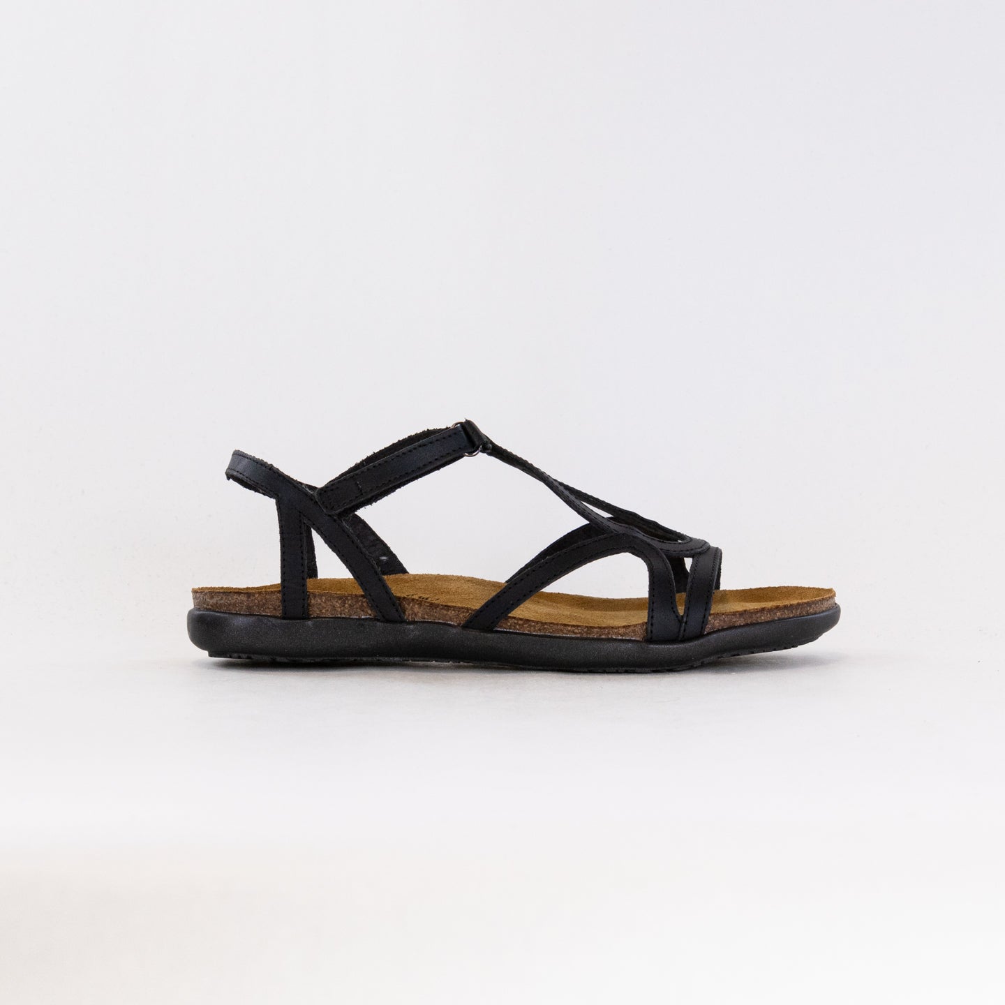 Naot Women's Dorith Gladiator-Inspired Sandals in Black Raven Leather