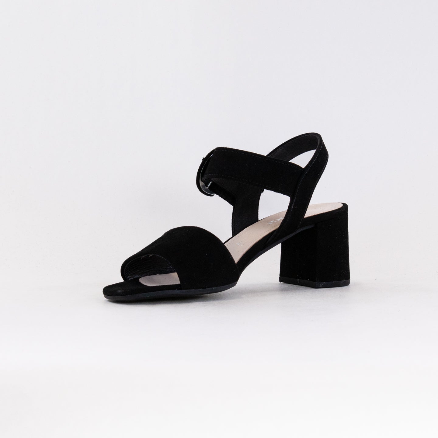 Gabor Women's 21.710.17 Black Ankle Strap Suede Sandals for Fashionable Ladies