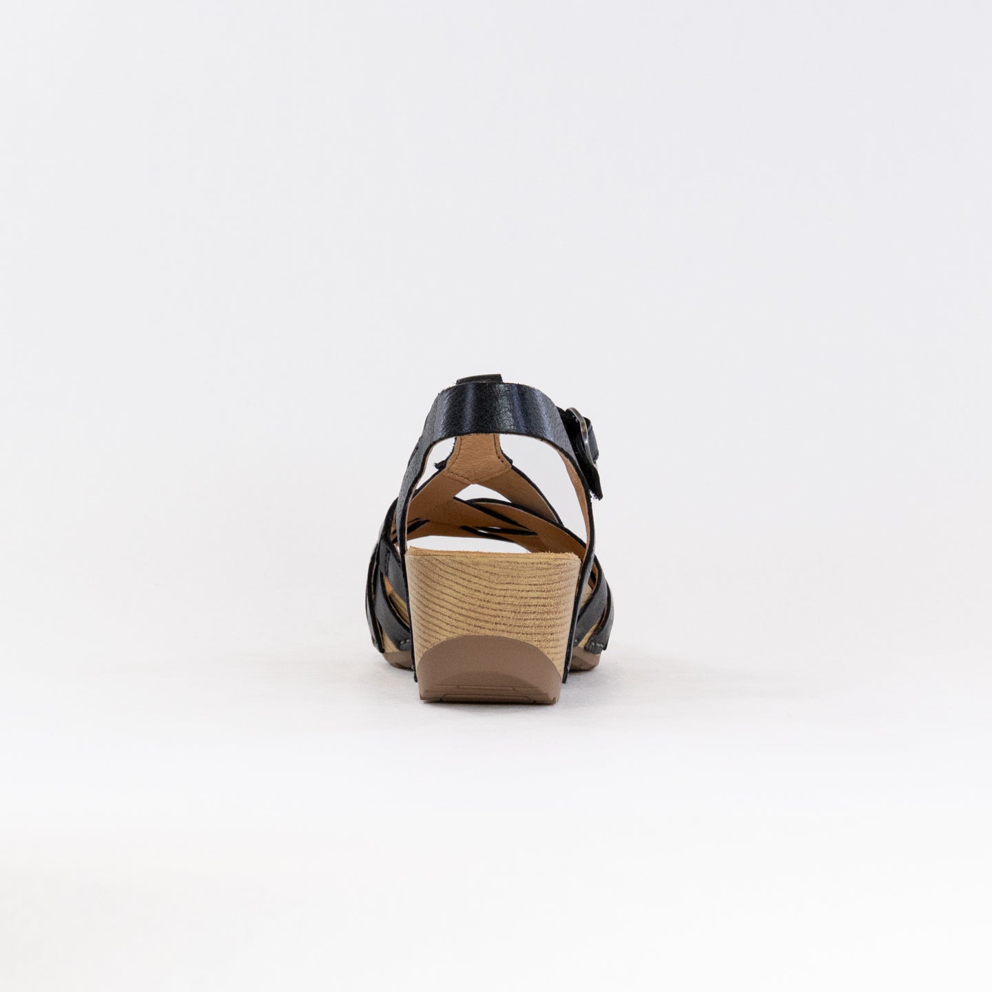 Dansko Women's Tinley Black Burnished Milled Leather Summer Sandals