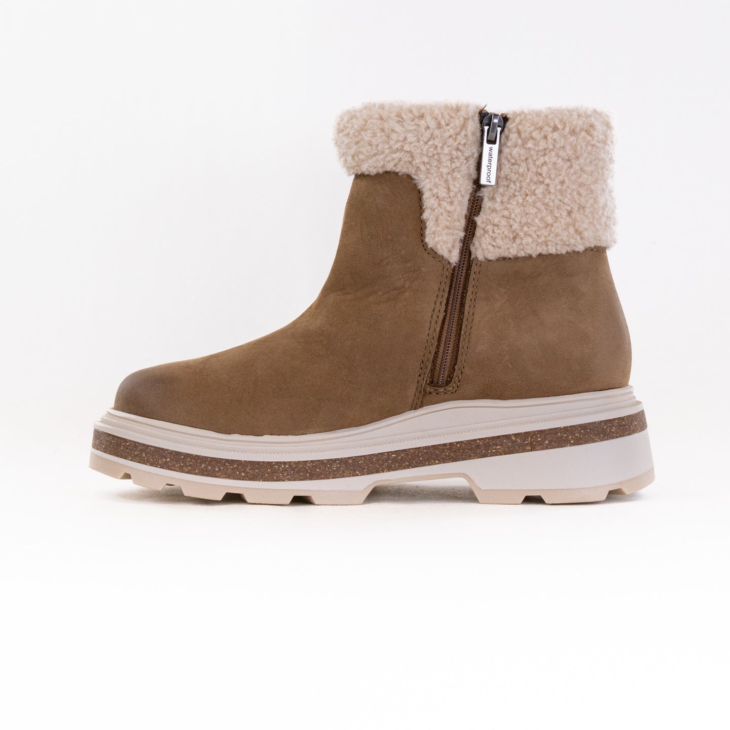 Clarks Women's Waterproof Dark Sand Warmlined Hencroft Madi Workhorse Boots