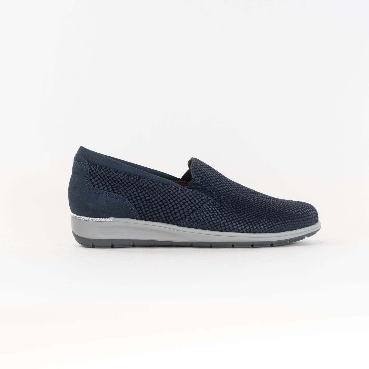 Ros Hommerson Women's Navy Matte Snake Orleans Casual Sneakers