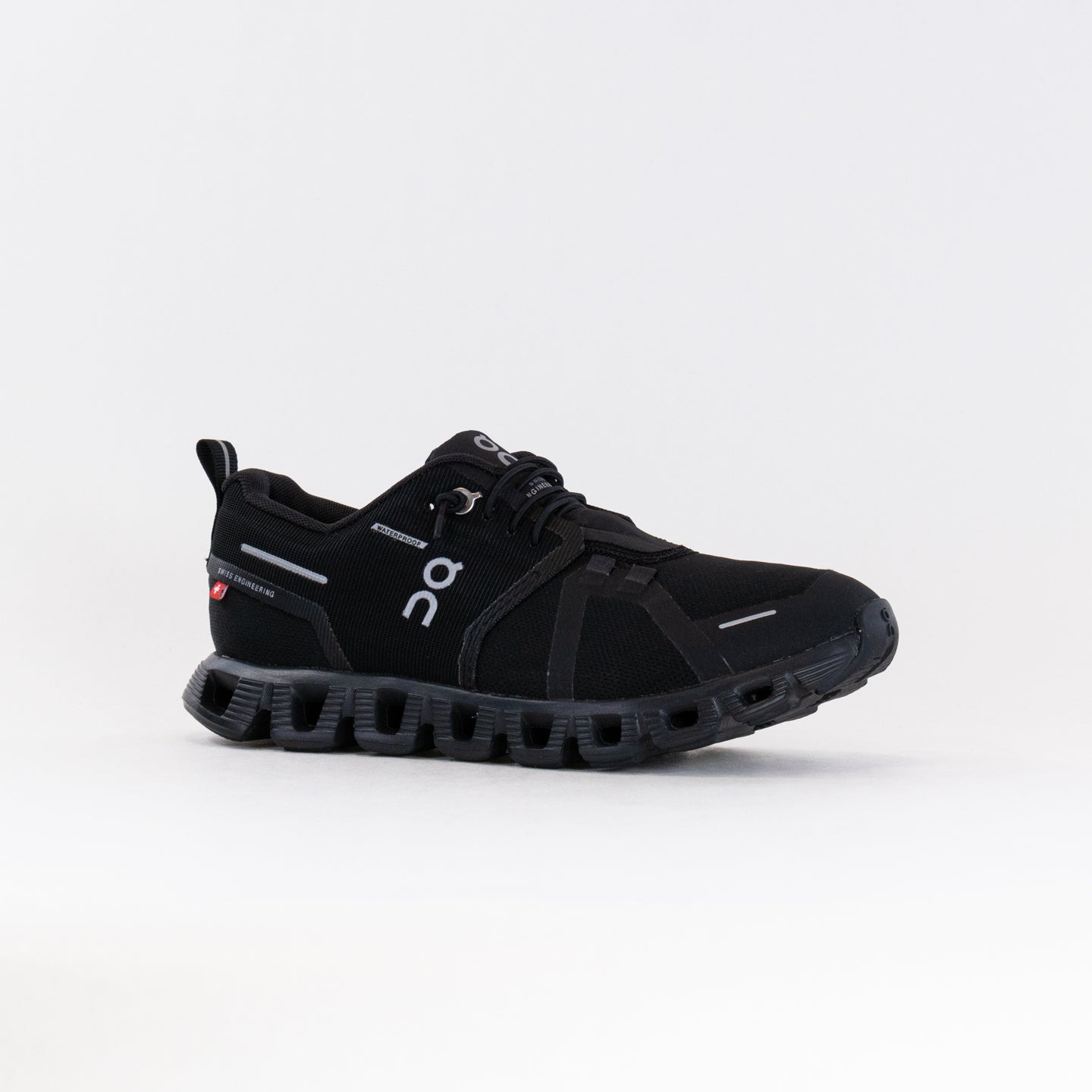 Women's All Black On Cloud 5 Waterproof Running Shoes