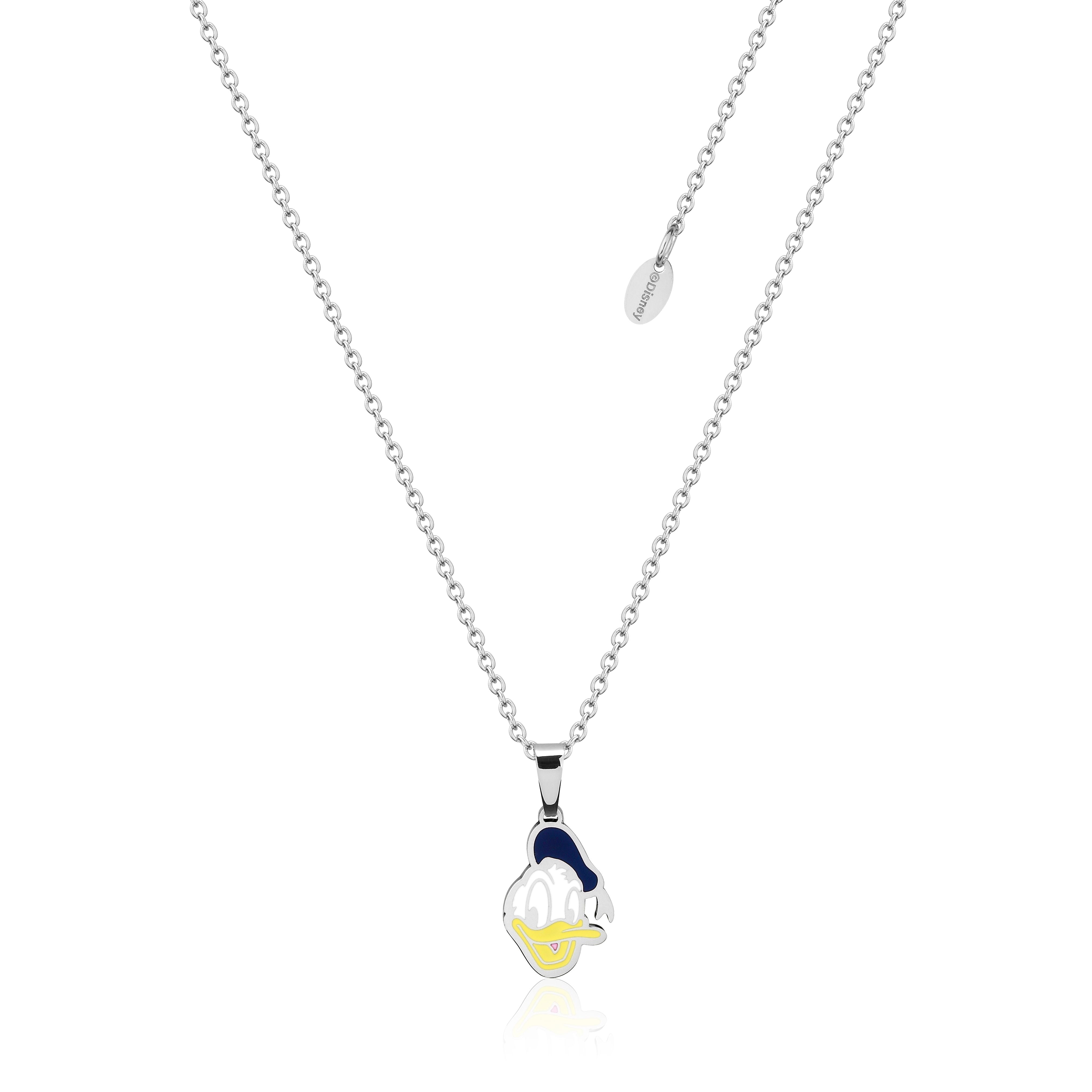 47cm Disney Stainless Steel Animated Chain Pendant Featuring Donald Duck
