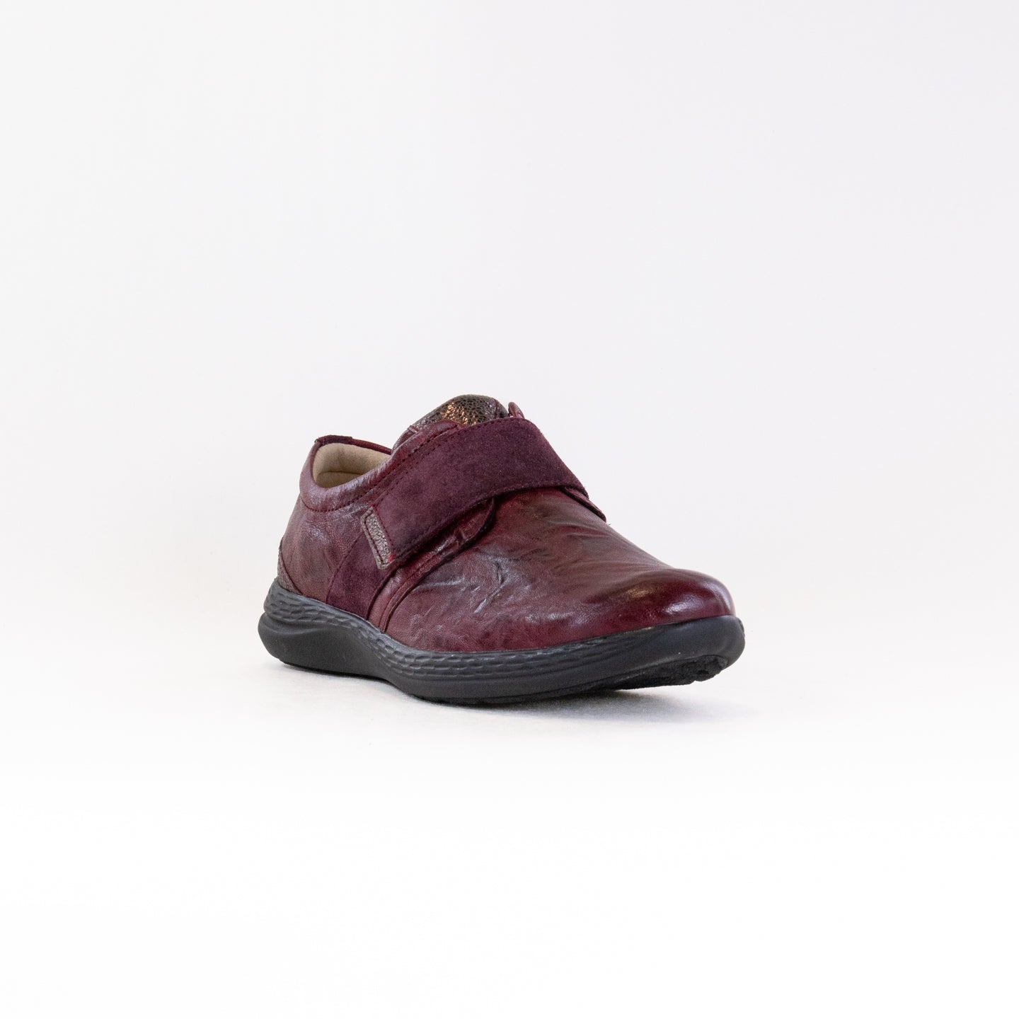 Fidelio Women's Fashionable Wine Leather Mules and Sandals