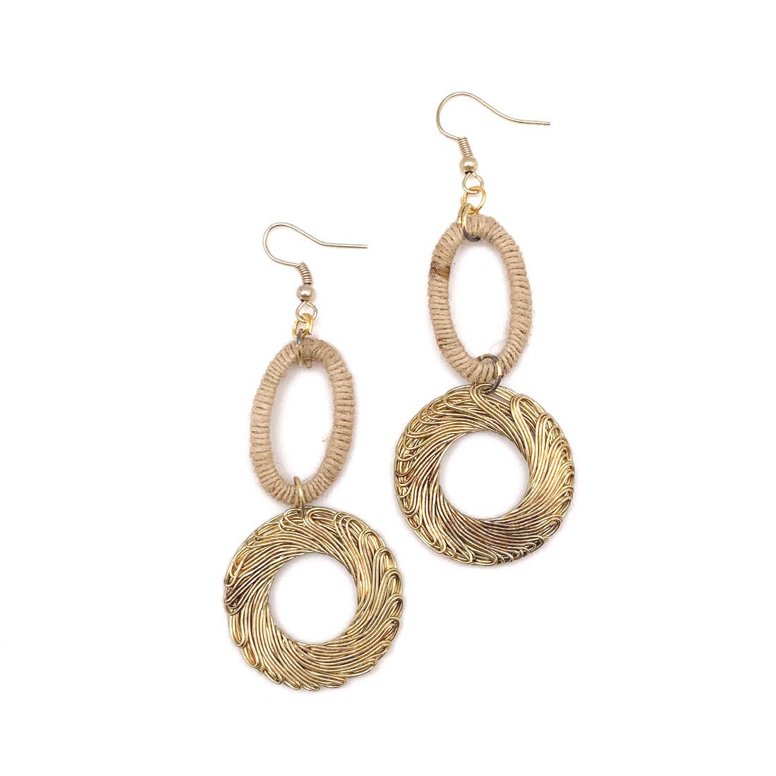 Sachi Metal Earrings from Bohemian Neutrals Collection