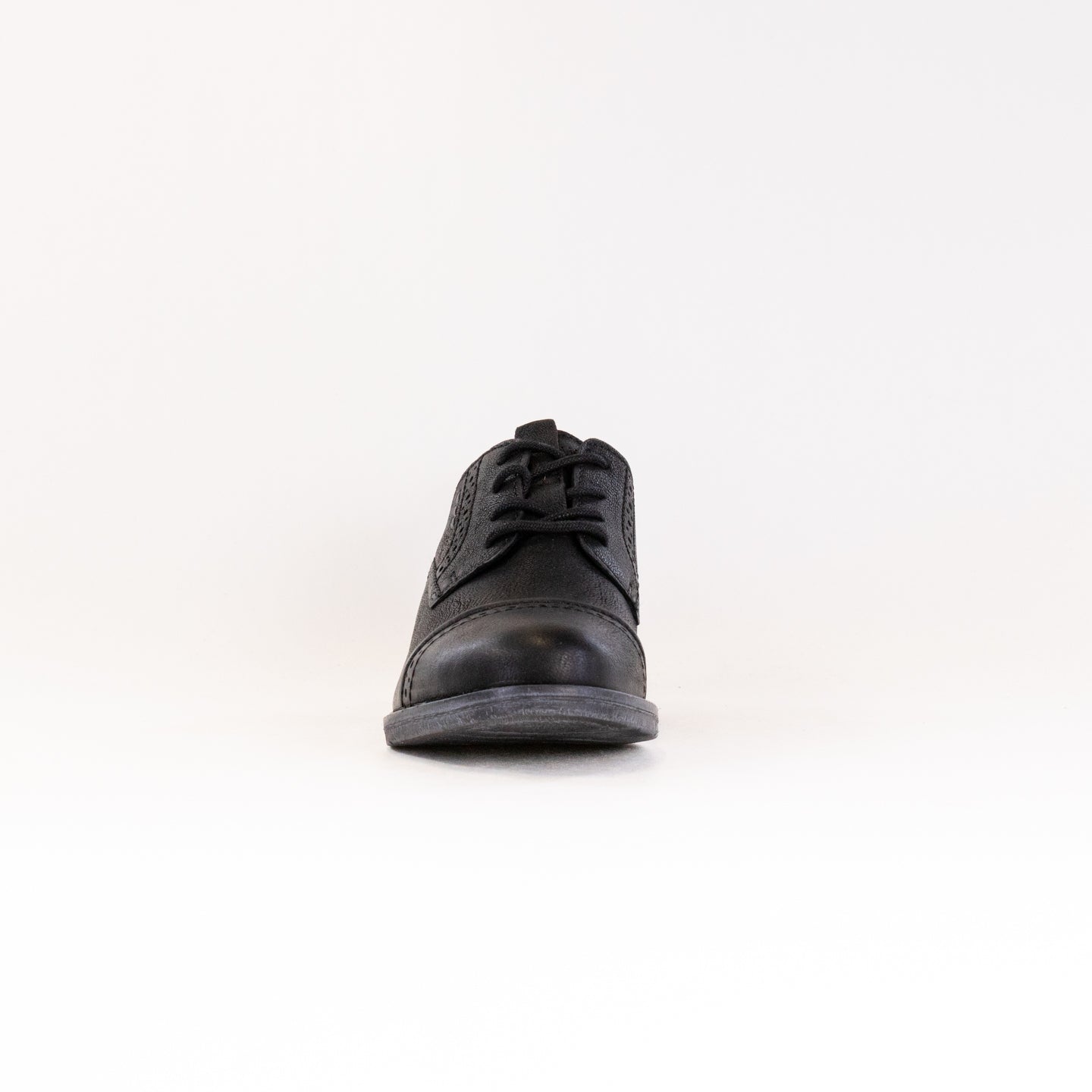 Josef Seibel Women's Black Sienna 12 Cap - Toe Brogue Shoes