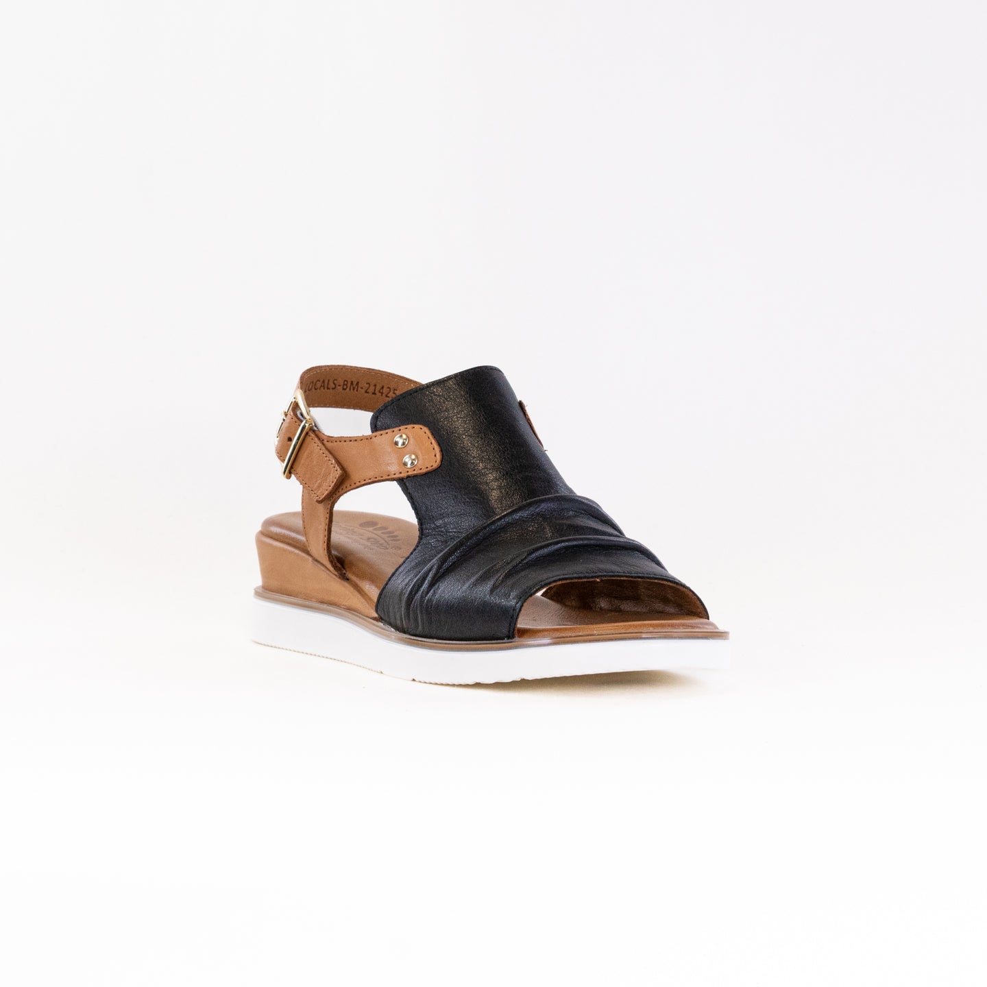 Women's Spring Step Dorotha Leather Sandals in Black Multi