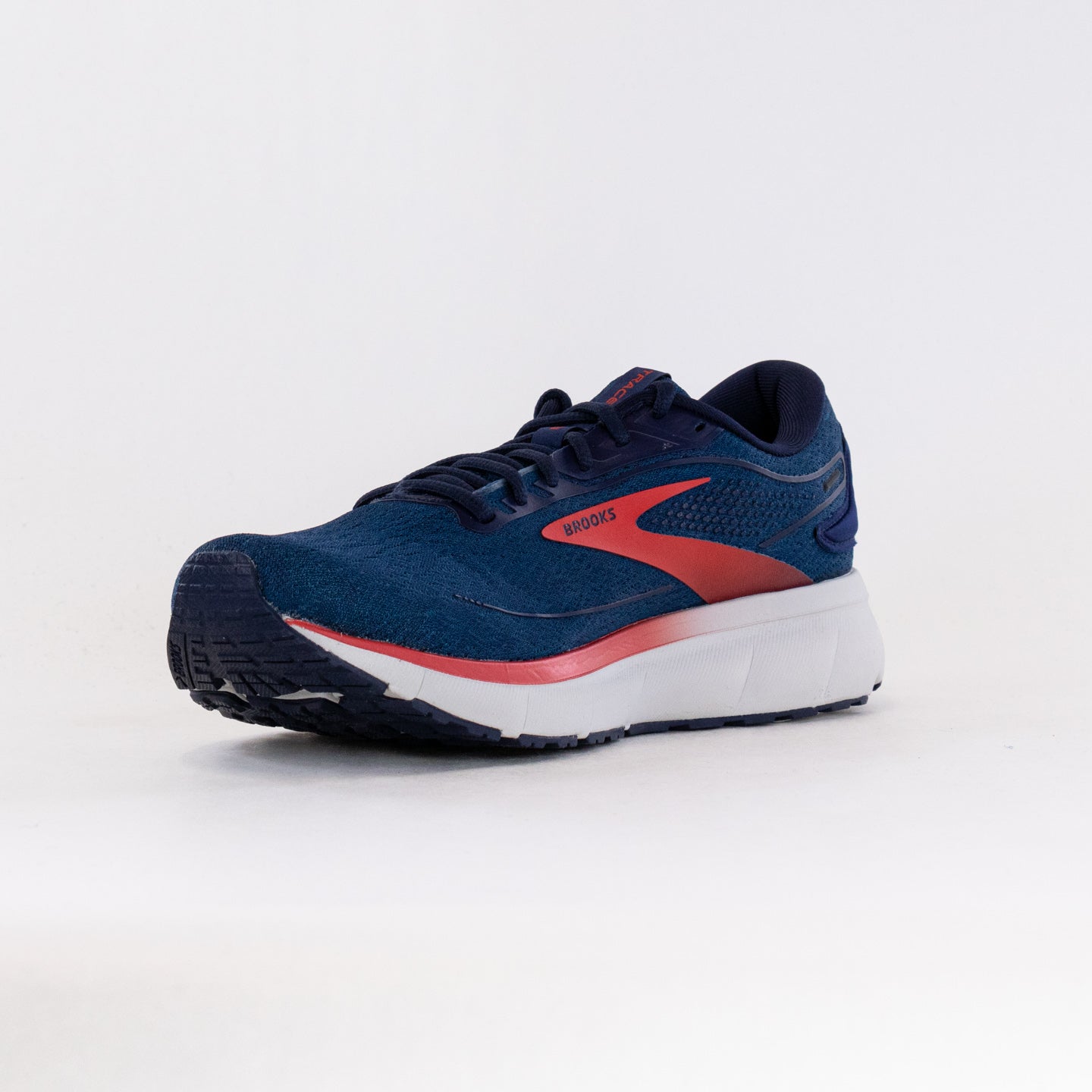 Men's Brooks Trace 2 Running Shoes in Peacoat, Grey and Red