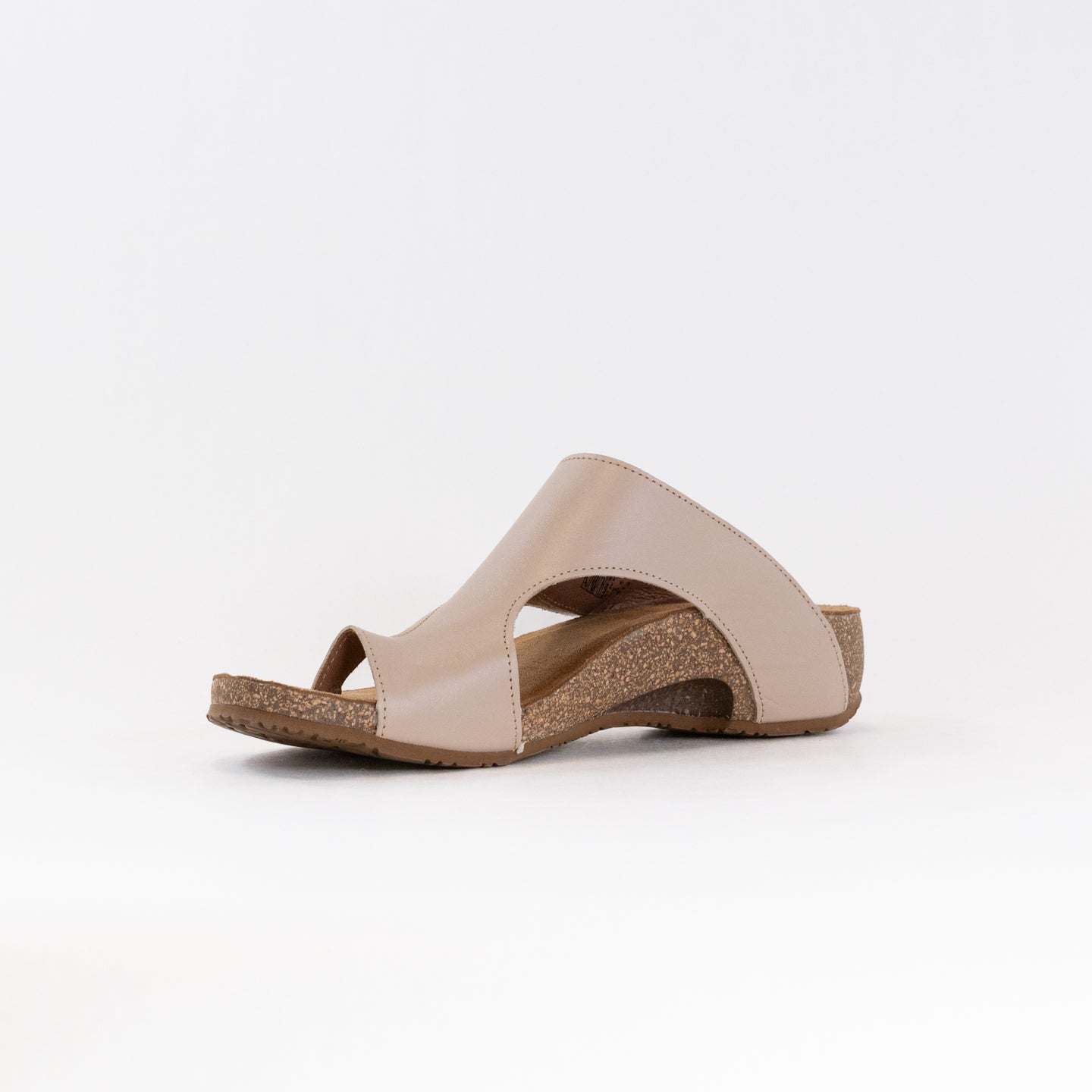 Women's Natural Taos Adjustable Hook & Loop Leather Wedges