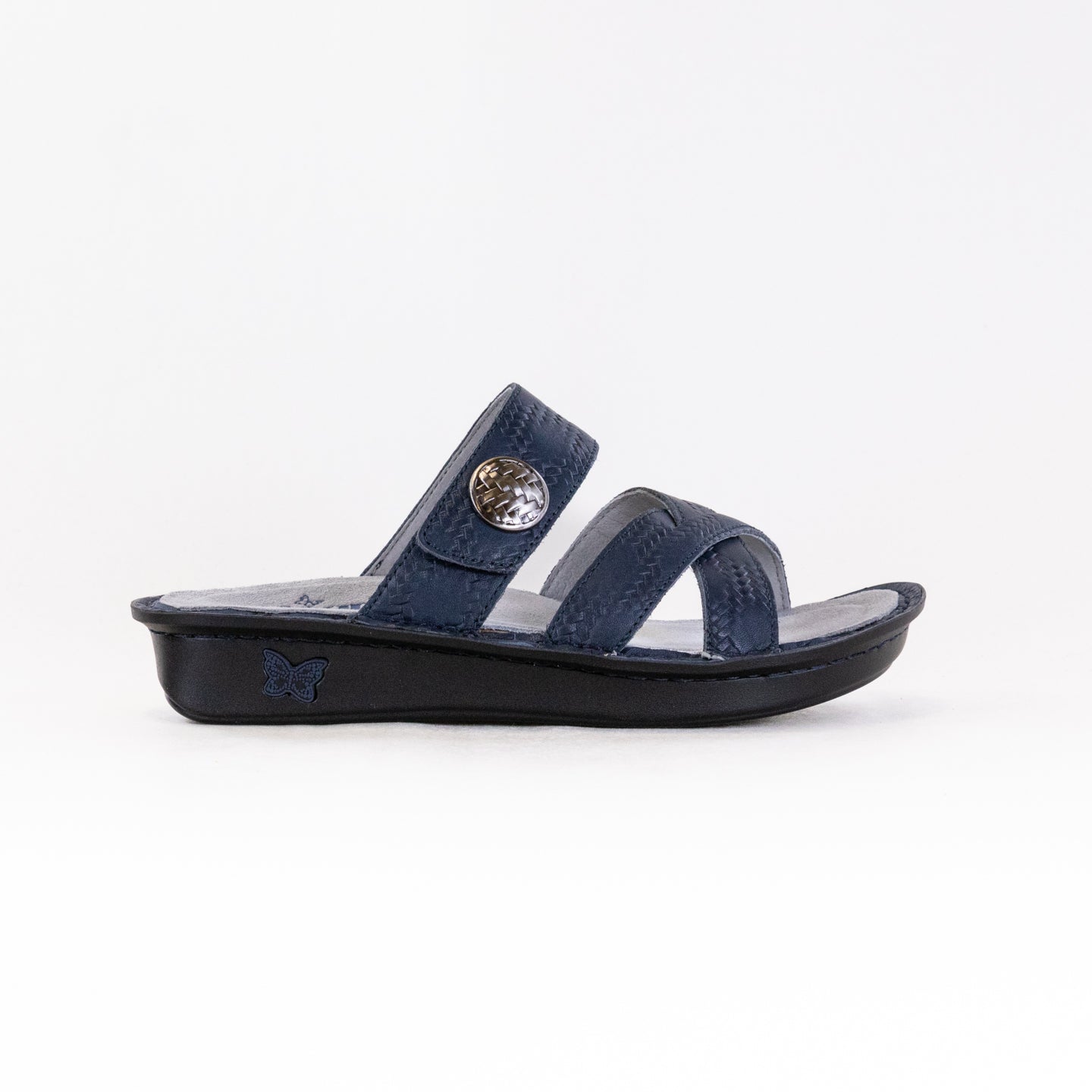 Women's Alegria Victoriah Basketry-Style Sandals in Navy