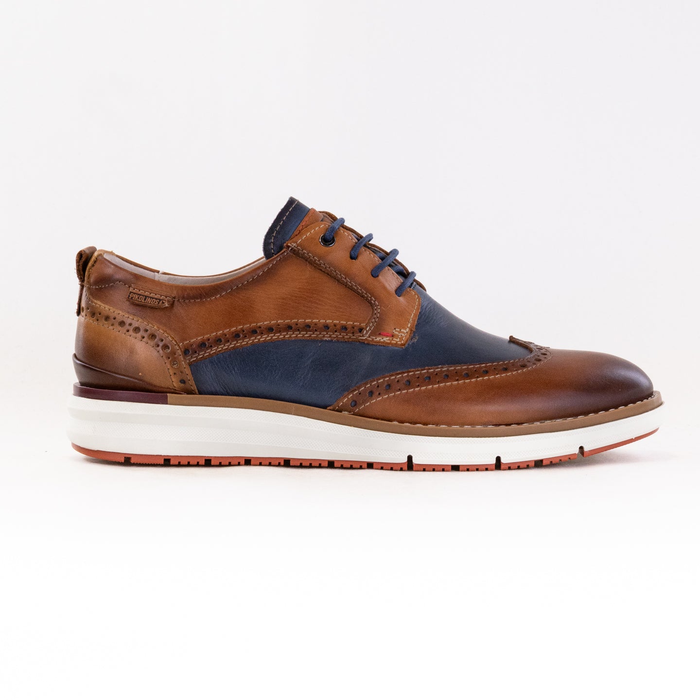 Pikolinos Men's Brandy-Colored Manacor Wingtip Dress Trainers