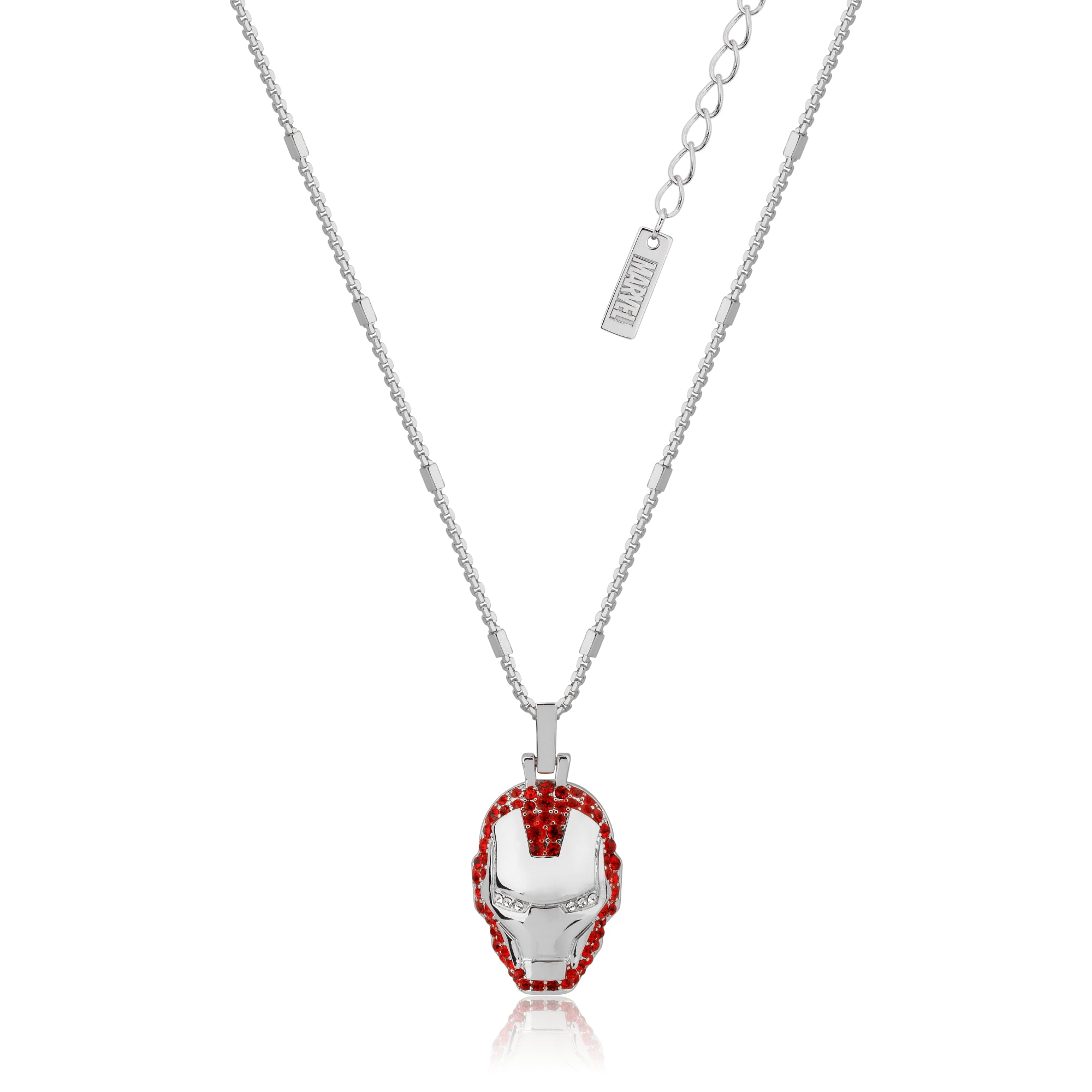 Disney Stainless Steel Pendant with 14ct White Gold Plating on a 45cm Long Chain - A Stunning Jewelry Piece