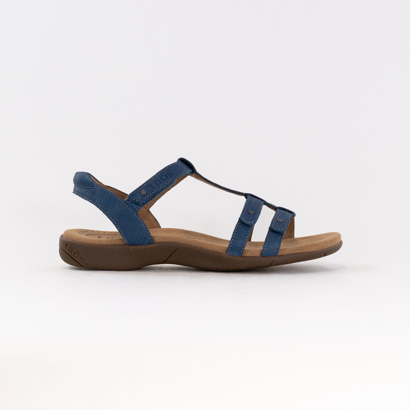 Blue Embossed Taos Trophy 2 Women's Leather Sandals