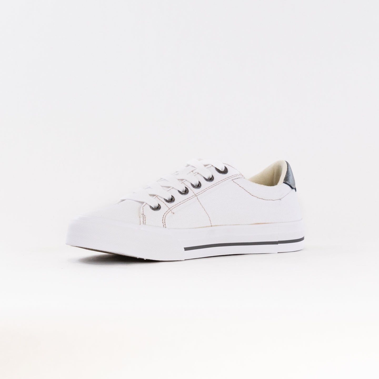 Women's Taos Z Soul Canvas Sneakers in White/Pewter