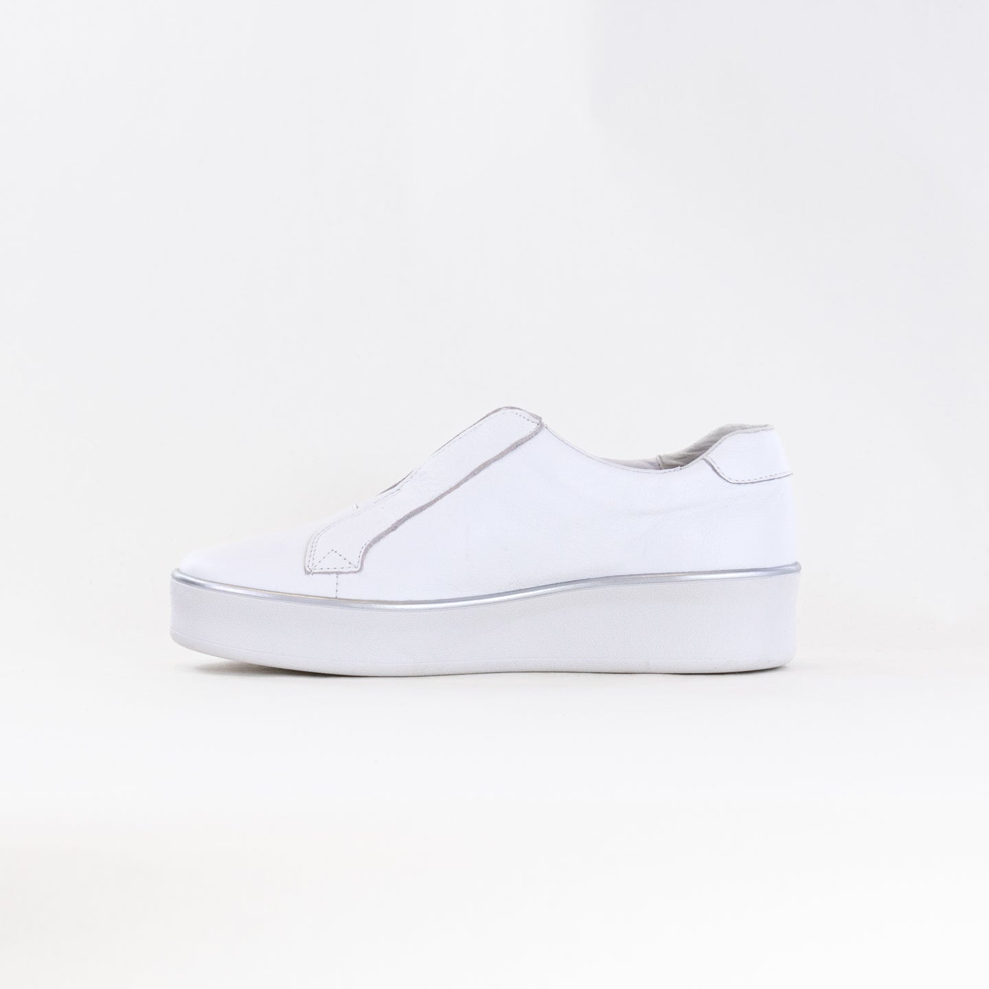 Women's White Leather Casual Orthotic-Friendly Ziera Zikta Sneakers
