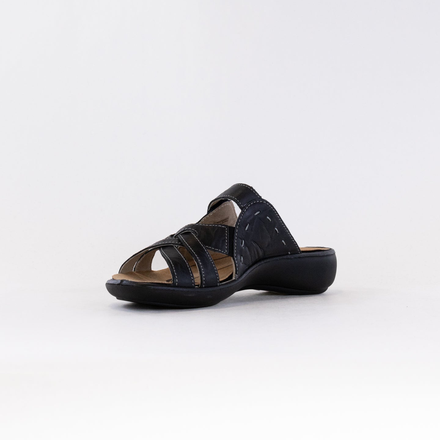 Black Women's Romika Ibiza 99 Stylish Slide Sandals