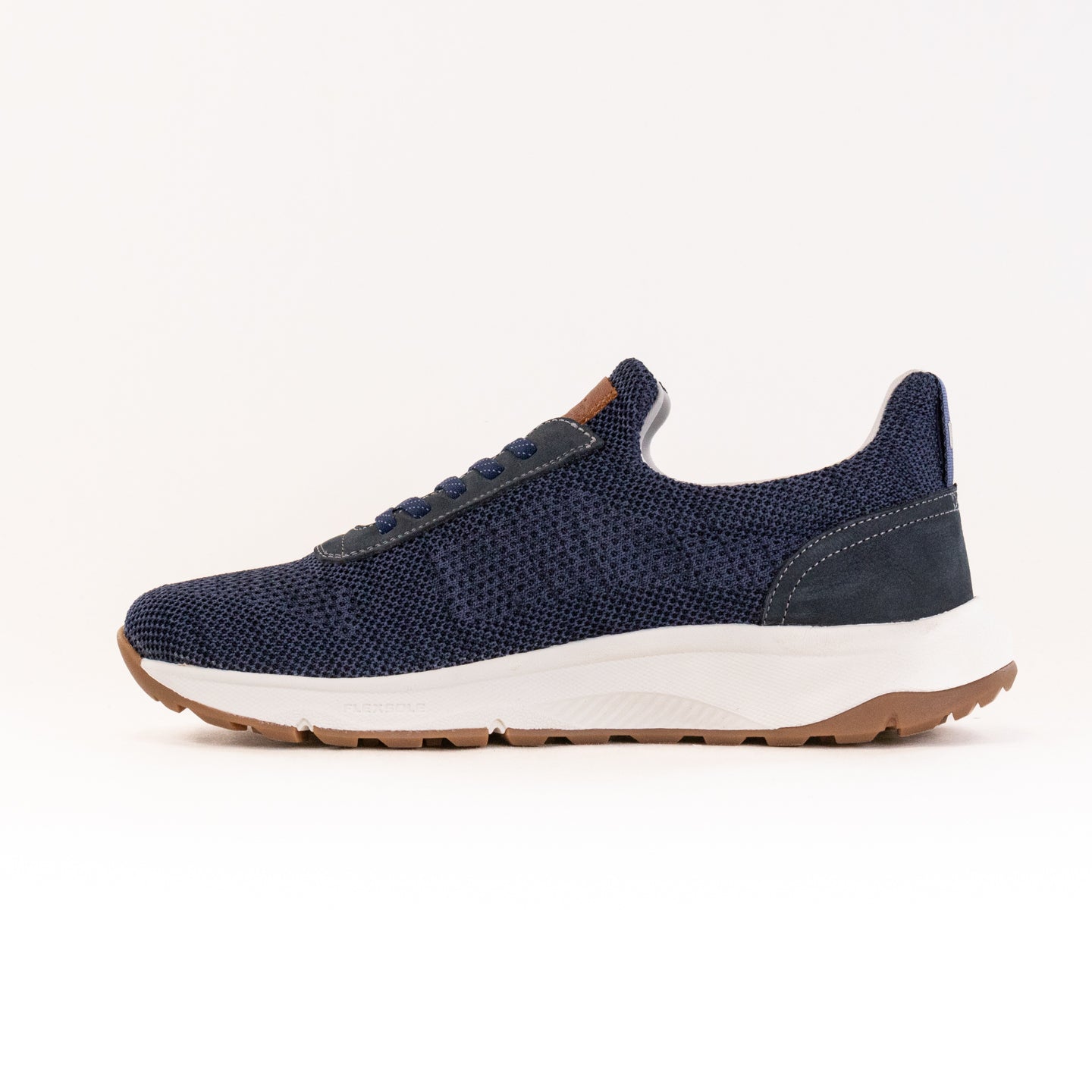 Navy Men's Florsheim Satellite Knit Elastic Slip - On Dress Sneakers