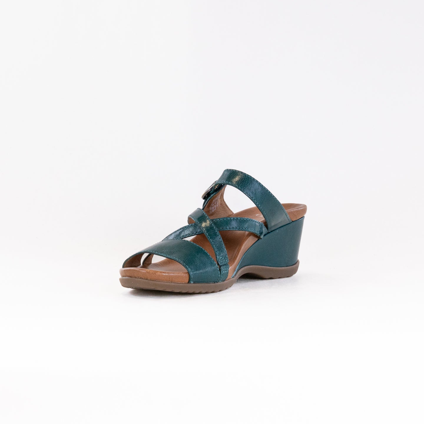 Stylish Teal Dansko Ana Women's Open - Back Wedge Shoes