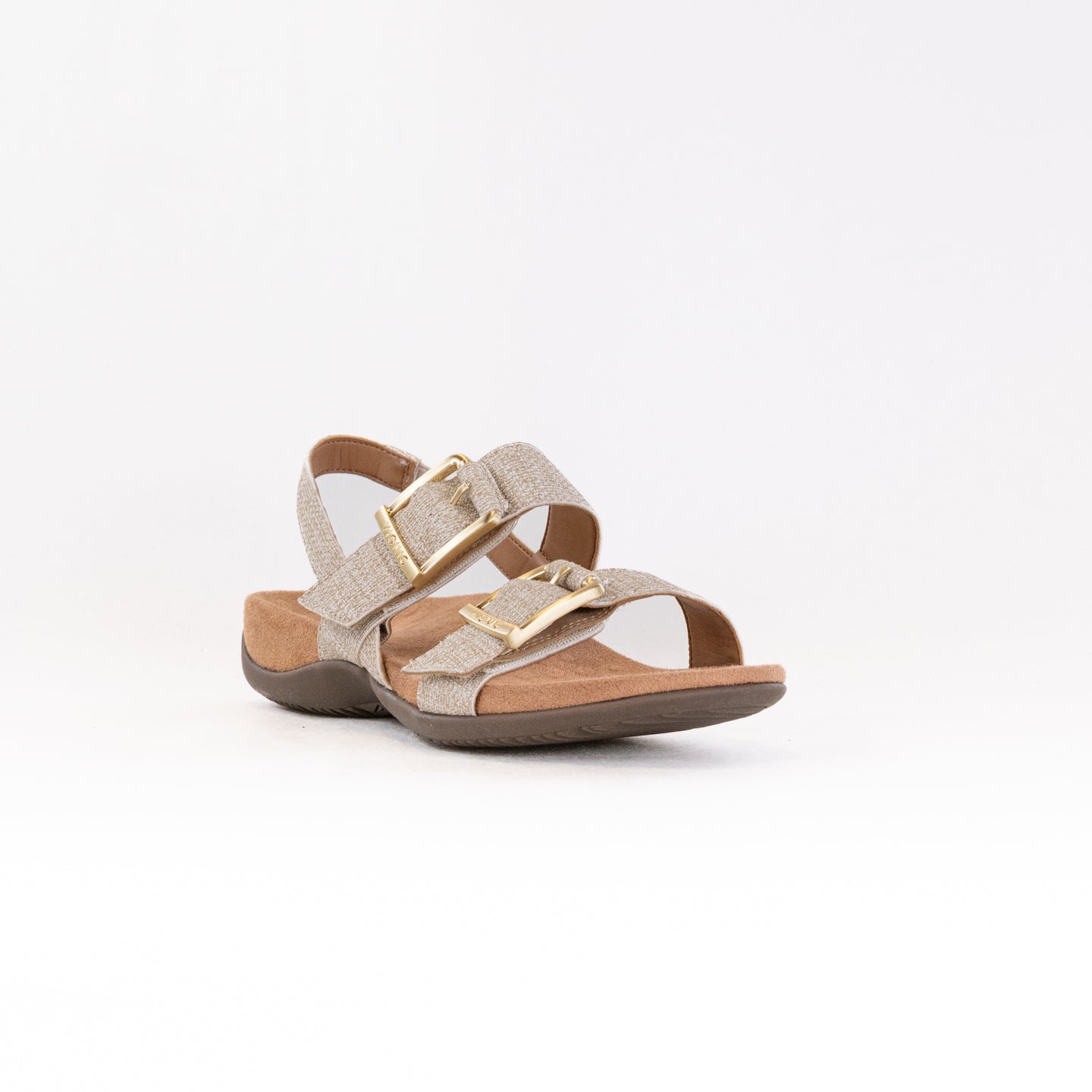 Women's Vionic Reese Adjustable Slingback Sandals in Oatmeal Color