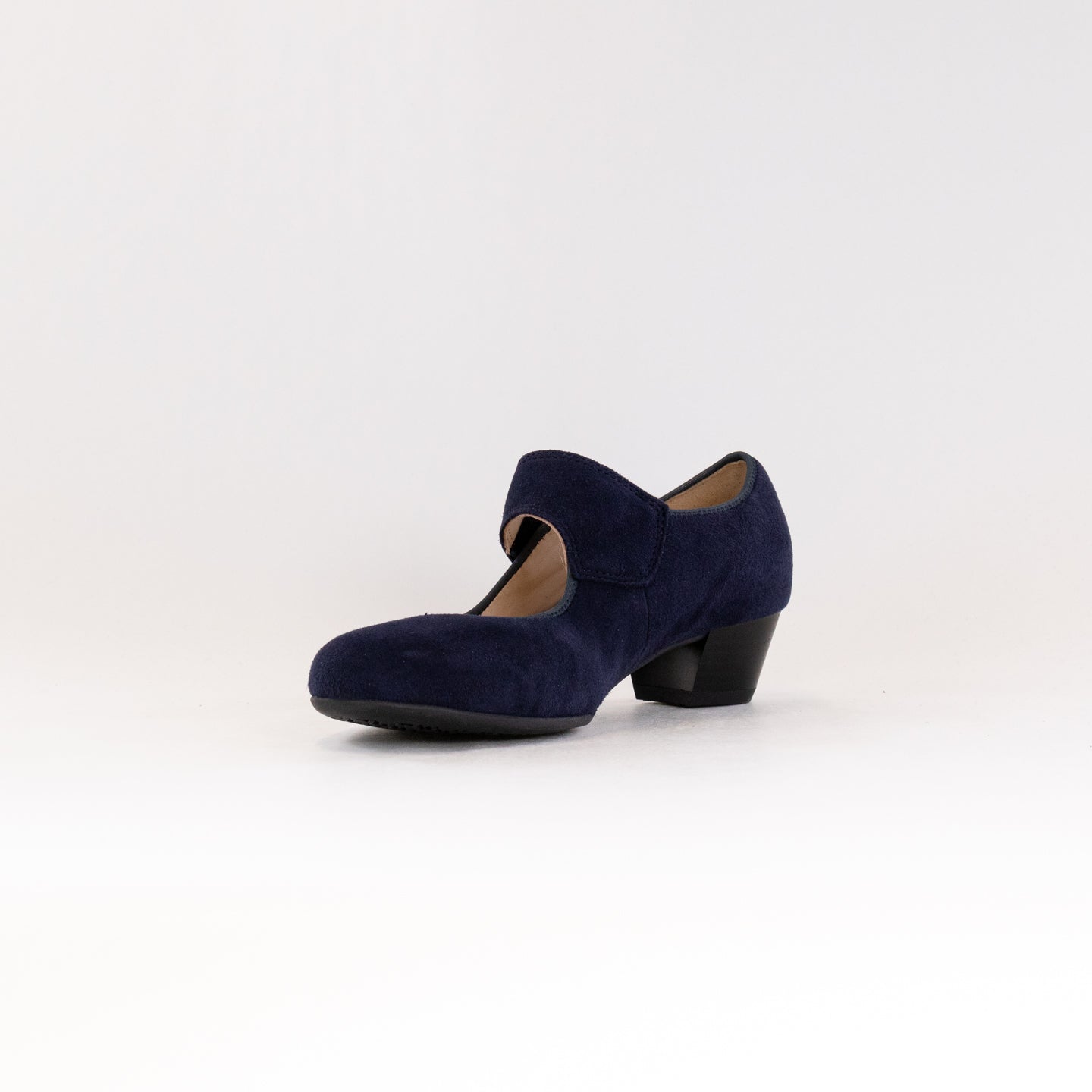 ARA Women's Navy Suede Calico II Stylish Mary Jane Pumps