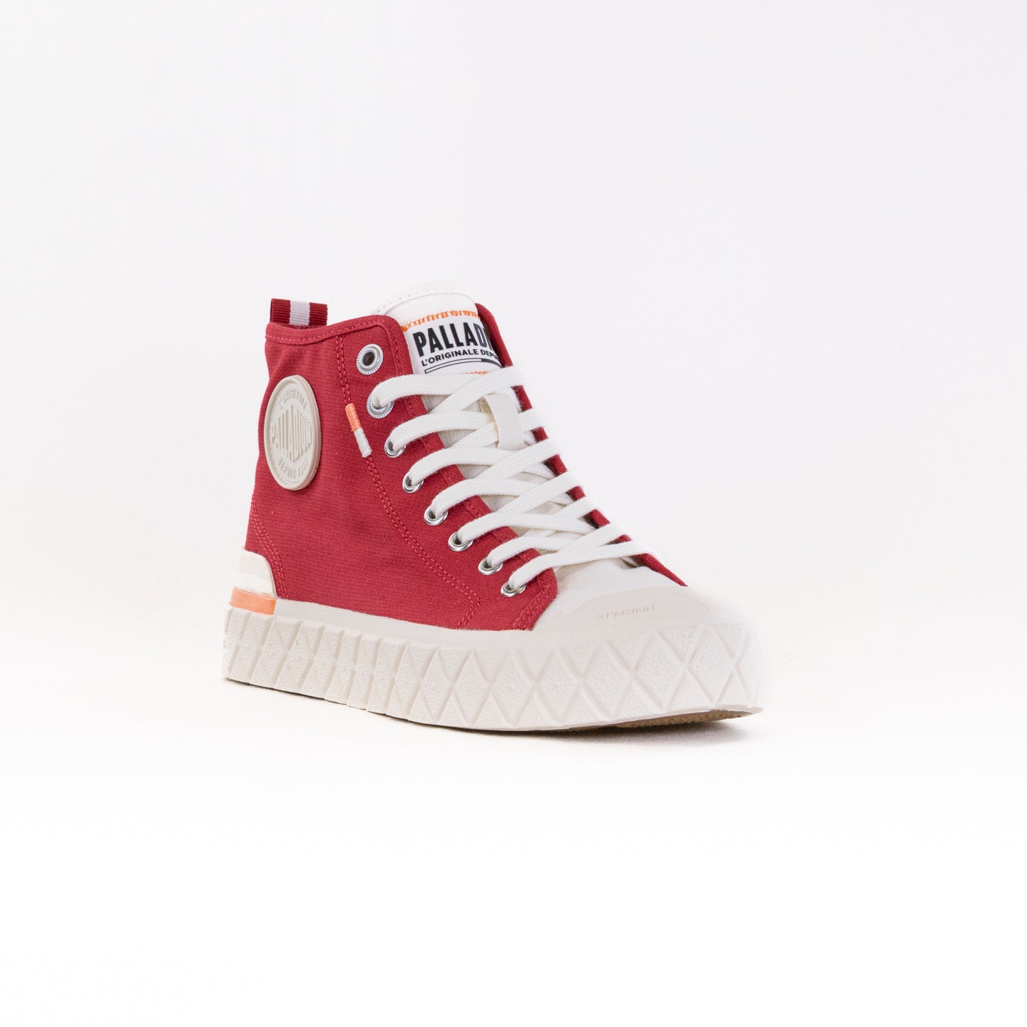 Women's Palladium Palla Ace Organic Chukka Shoes in Chili Pepper Color