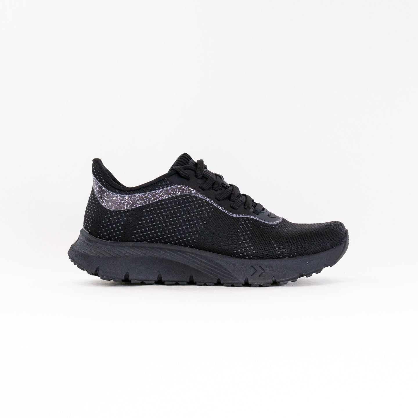 Alegria Women's Rize Lightweight Mesh Lace-up Sneakers in Black