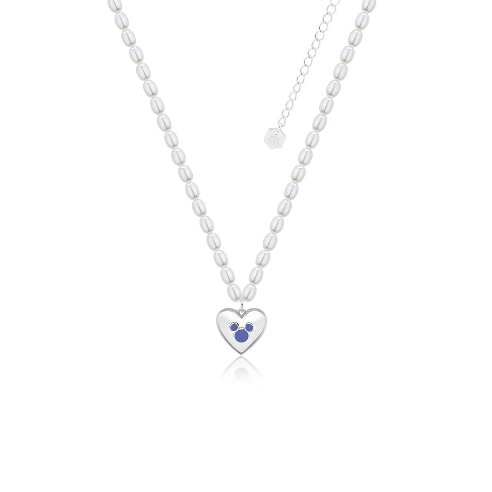 Disney Mickey Mouse Inspired Pearl Beaded Necklace - A Stylish Jewelry Piece