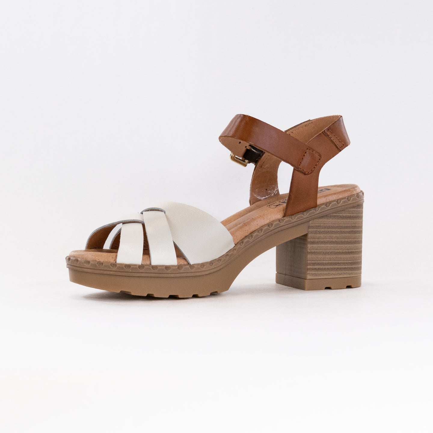 Pikolinos Women's Canarias W8W-1778 Mid Heel Sandals in Nata