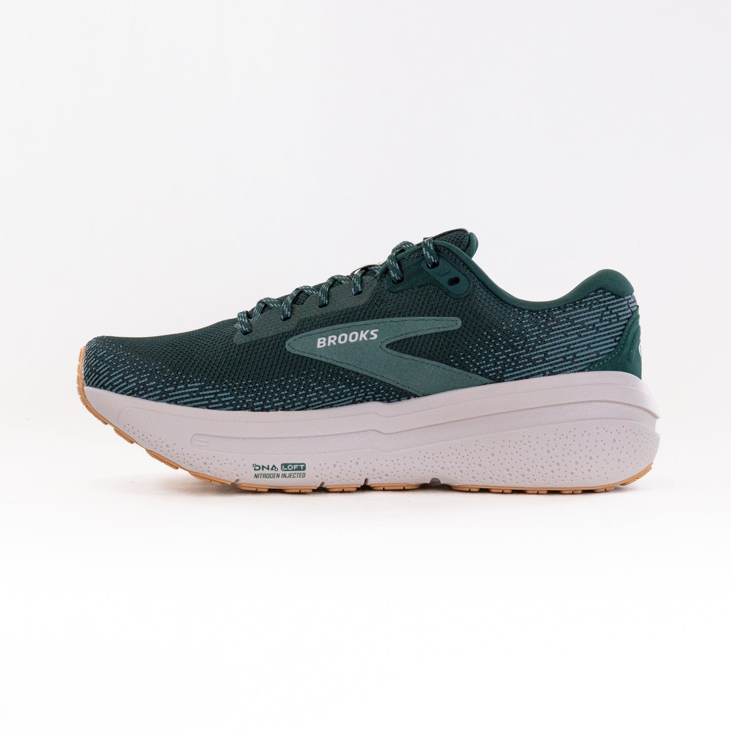 Men's Brooks Ghost Max 2 Road-Running Shoes in Pine Grove/North Atlantic/Grey