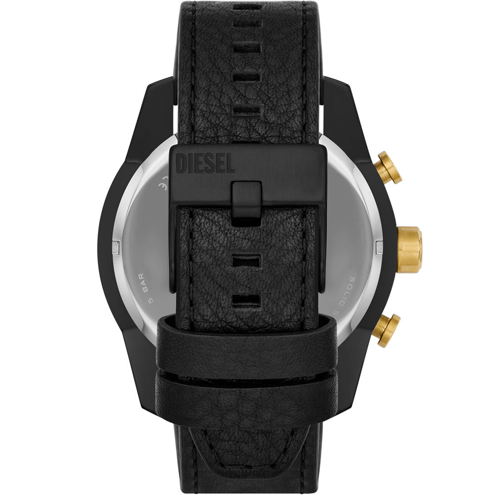 Diesel Men's DZ4610 Split Design Black Silicone Wristwatch
