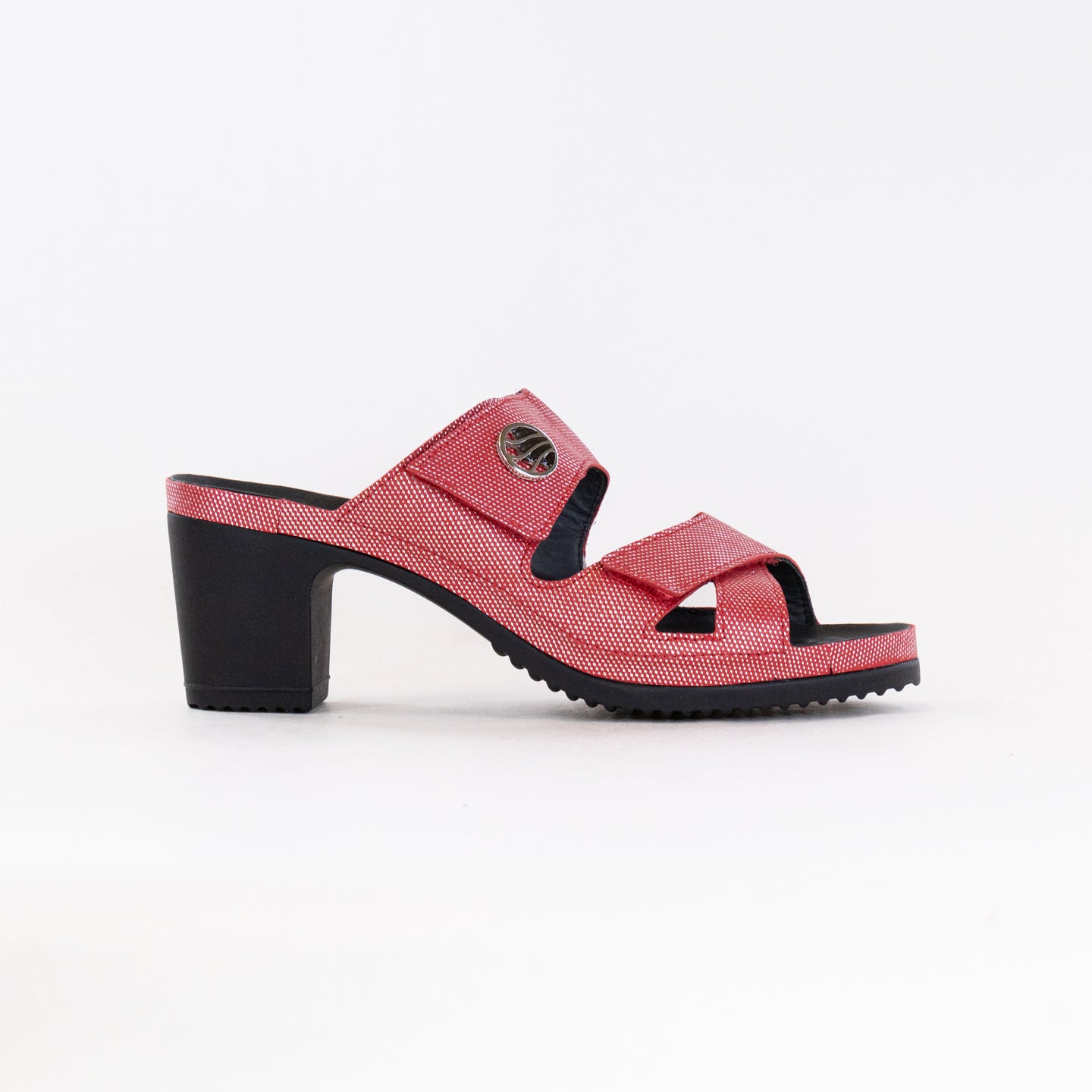 Red Vital Petra Women's Mule Sandals with Health Benefits