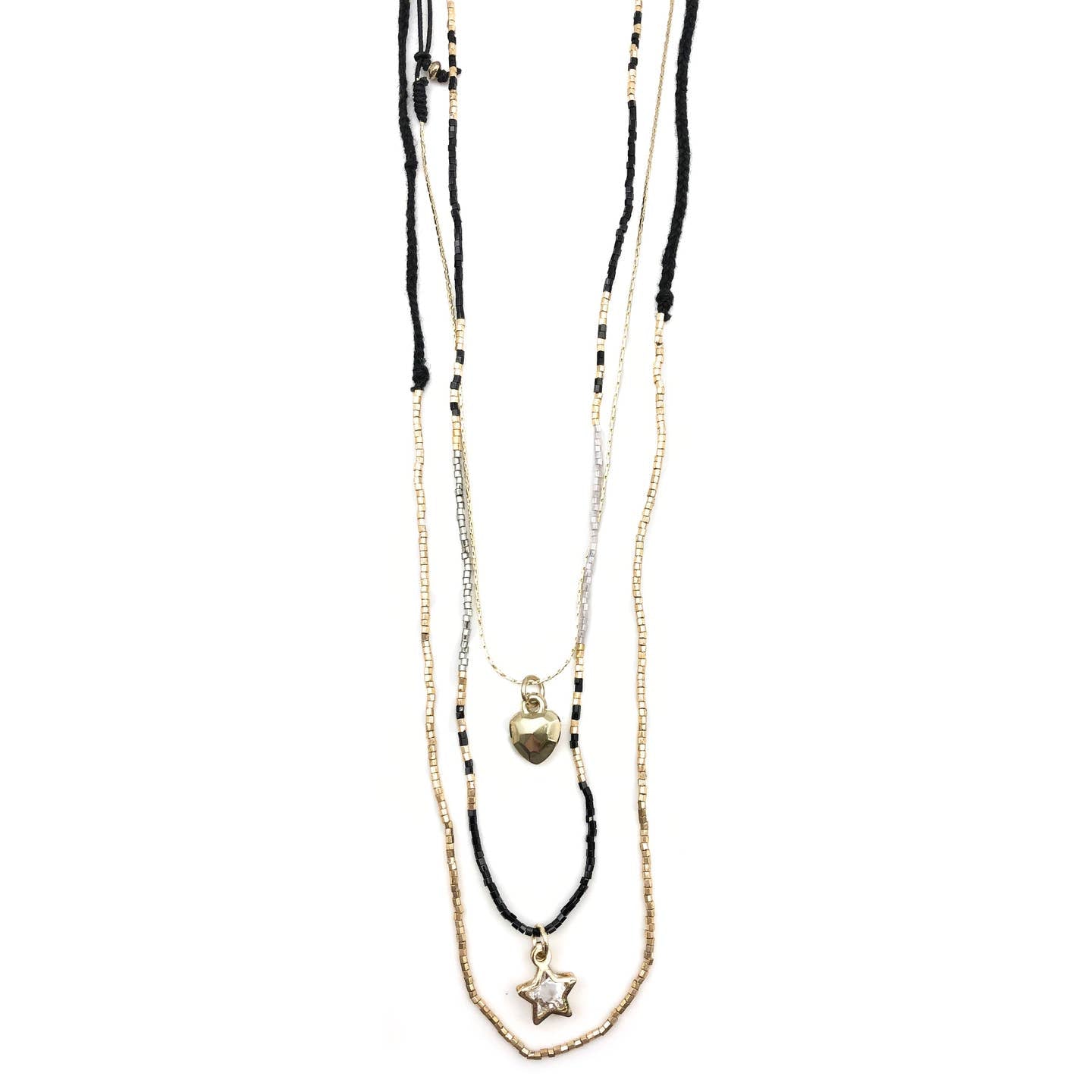 Sachi Fashionable Star Charms Jewelry Set Comprising 3 Necklaces