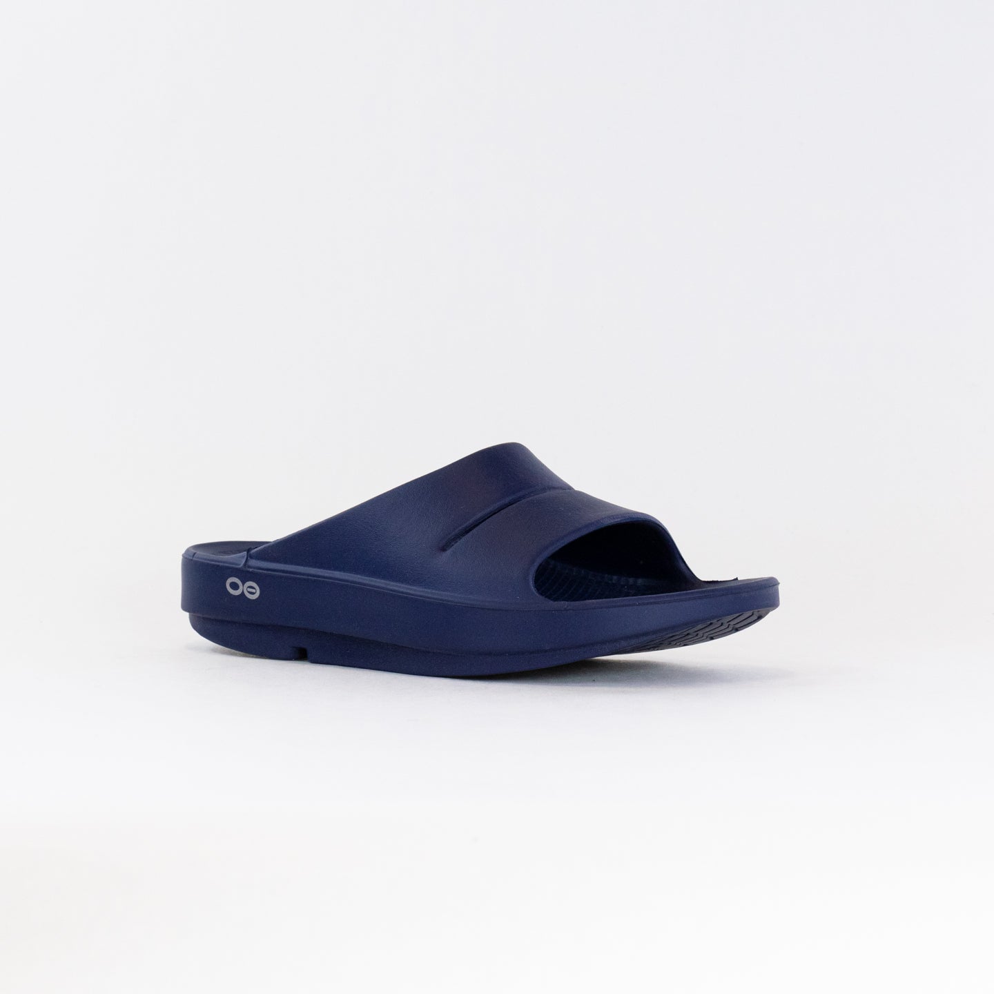 Unisex OOFOS Ooahh Slide Sandals in Navy - Ideal Recovery Footwear