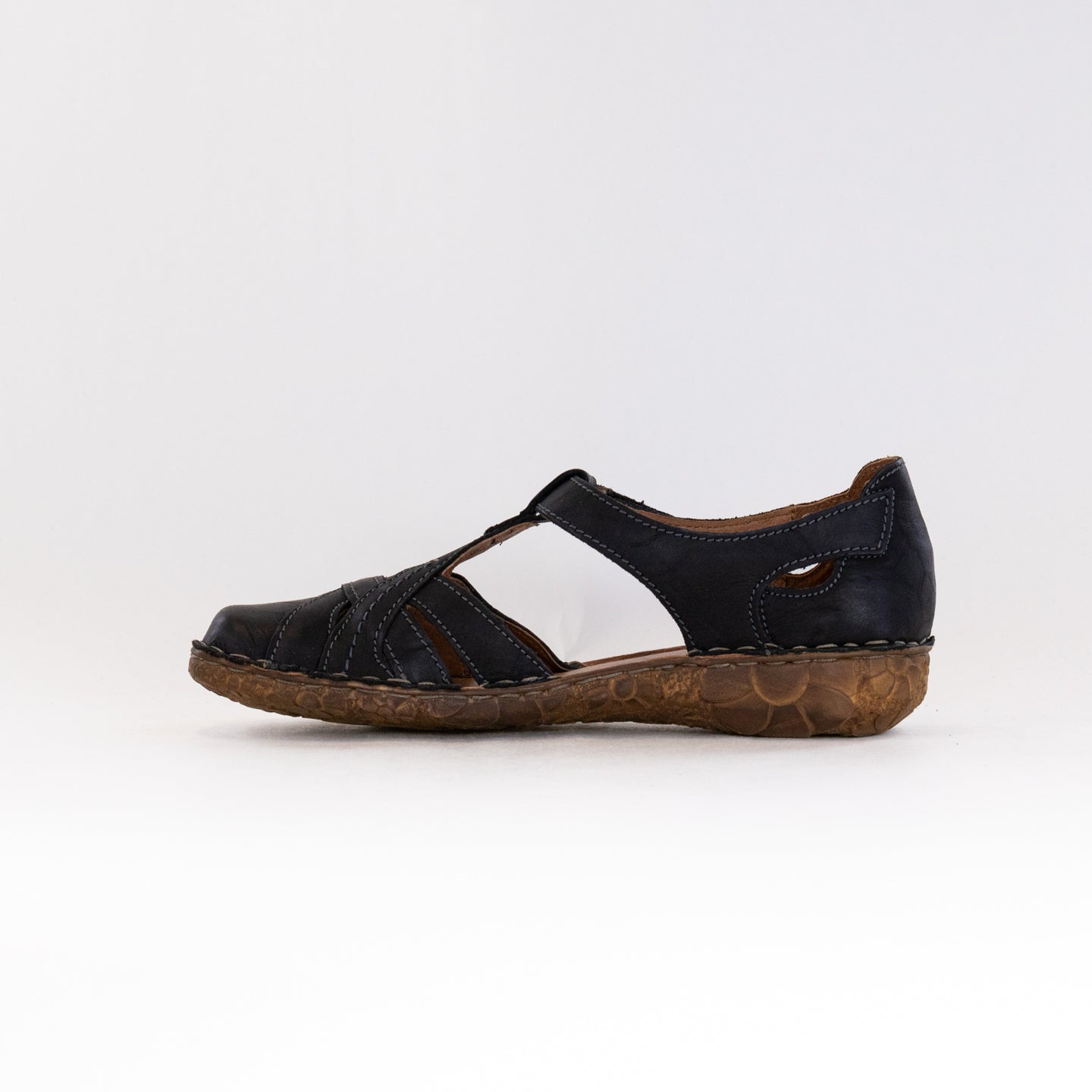 Josef Seibel Women's Black Rosalie 29 Open Fisherman Shoes